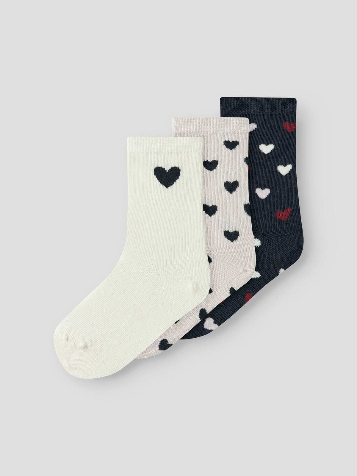 Name It Tua 3-Pack Sock Light Grey Melange