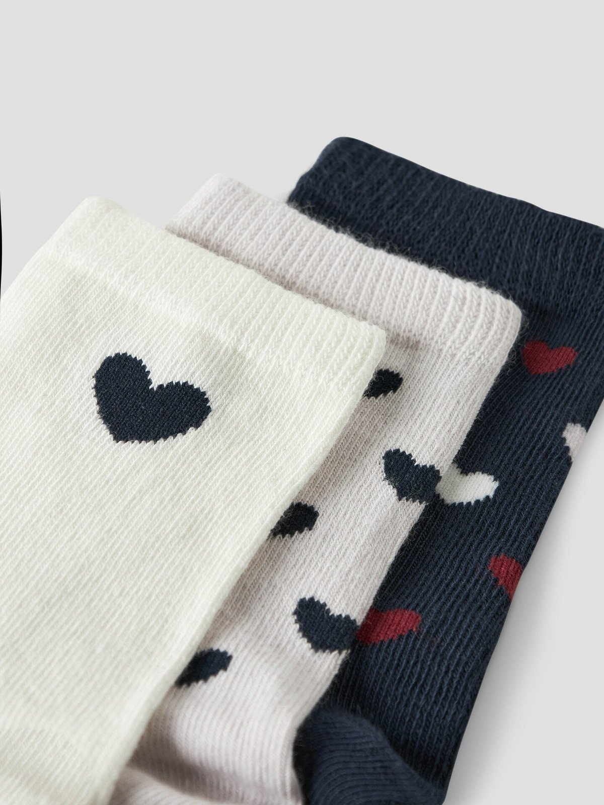 Name It Tua 3-Pack Sock Light Grey Melange