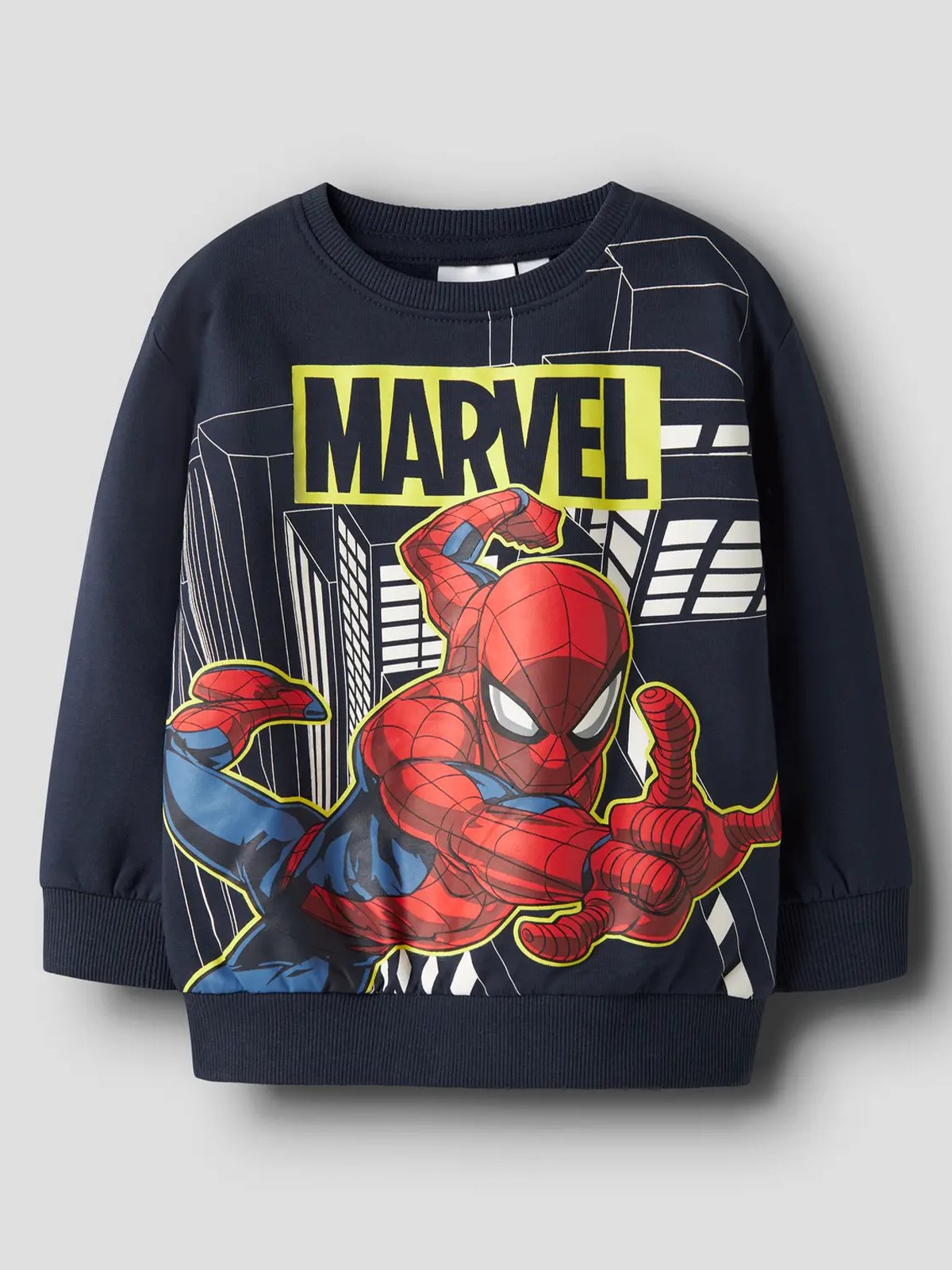 Name It Dion Spider Nreg Sweat Unbrushed Marvel Navy Blazer