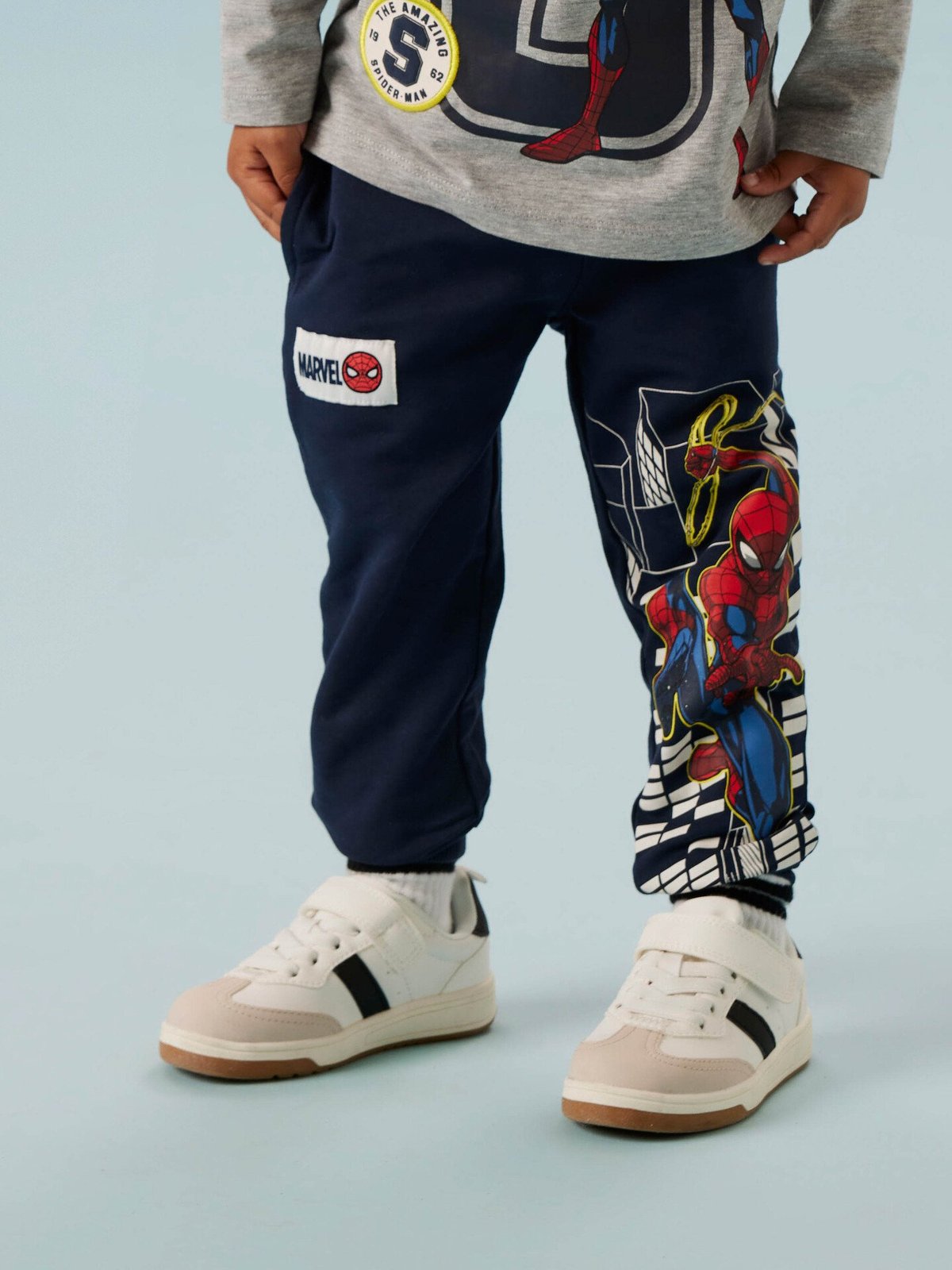 Name It Dion Spider Sweat Pants Unbrushed Navy Blazer