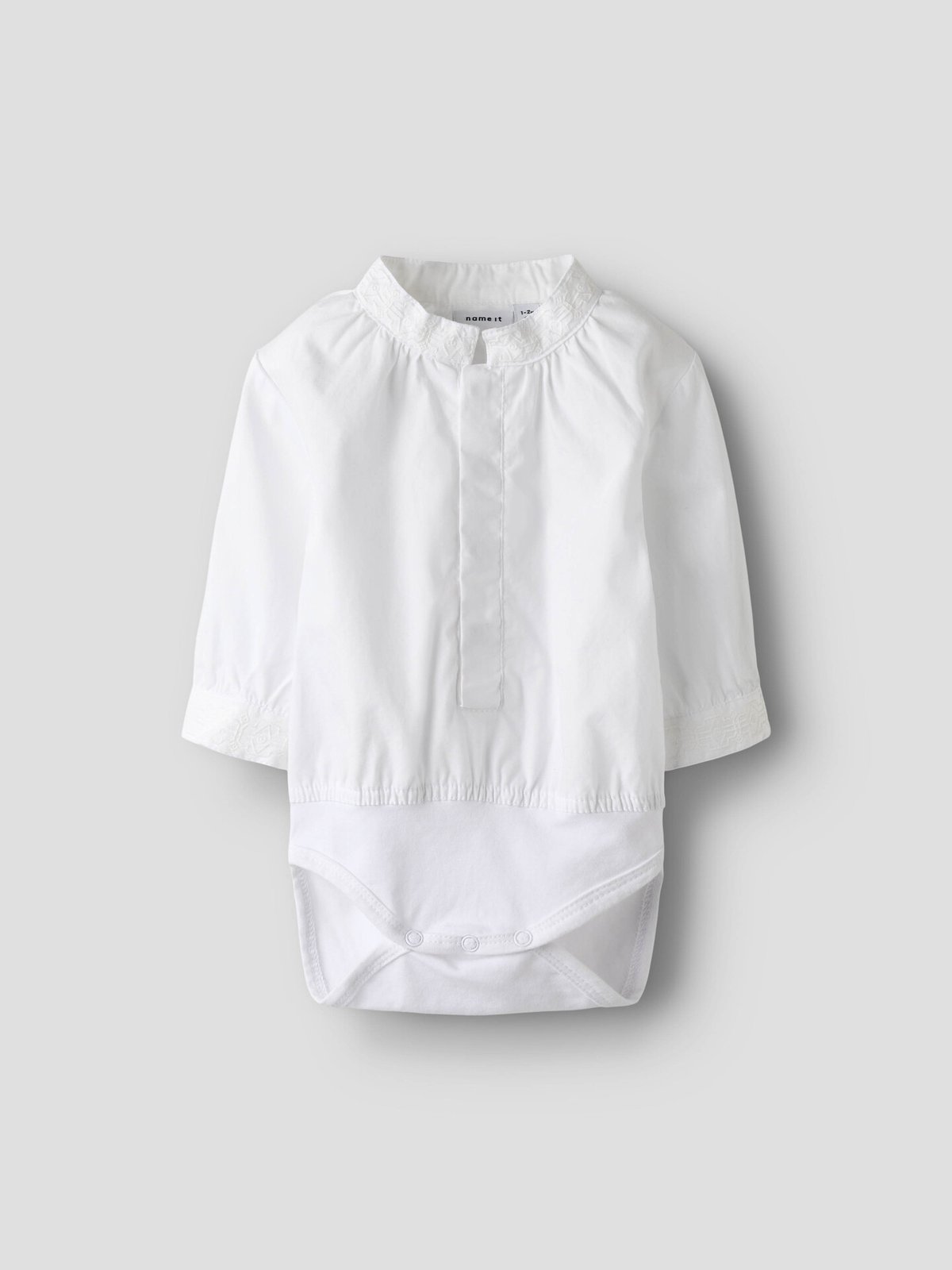 Name It Toby Long Sleeve Shirtbody XXVI Bright White