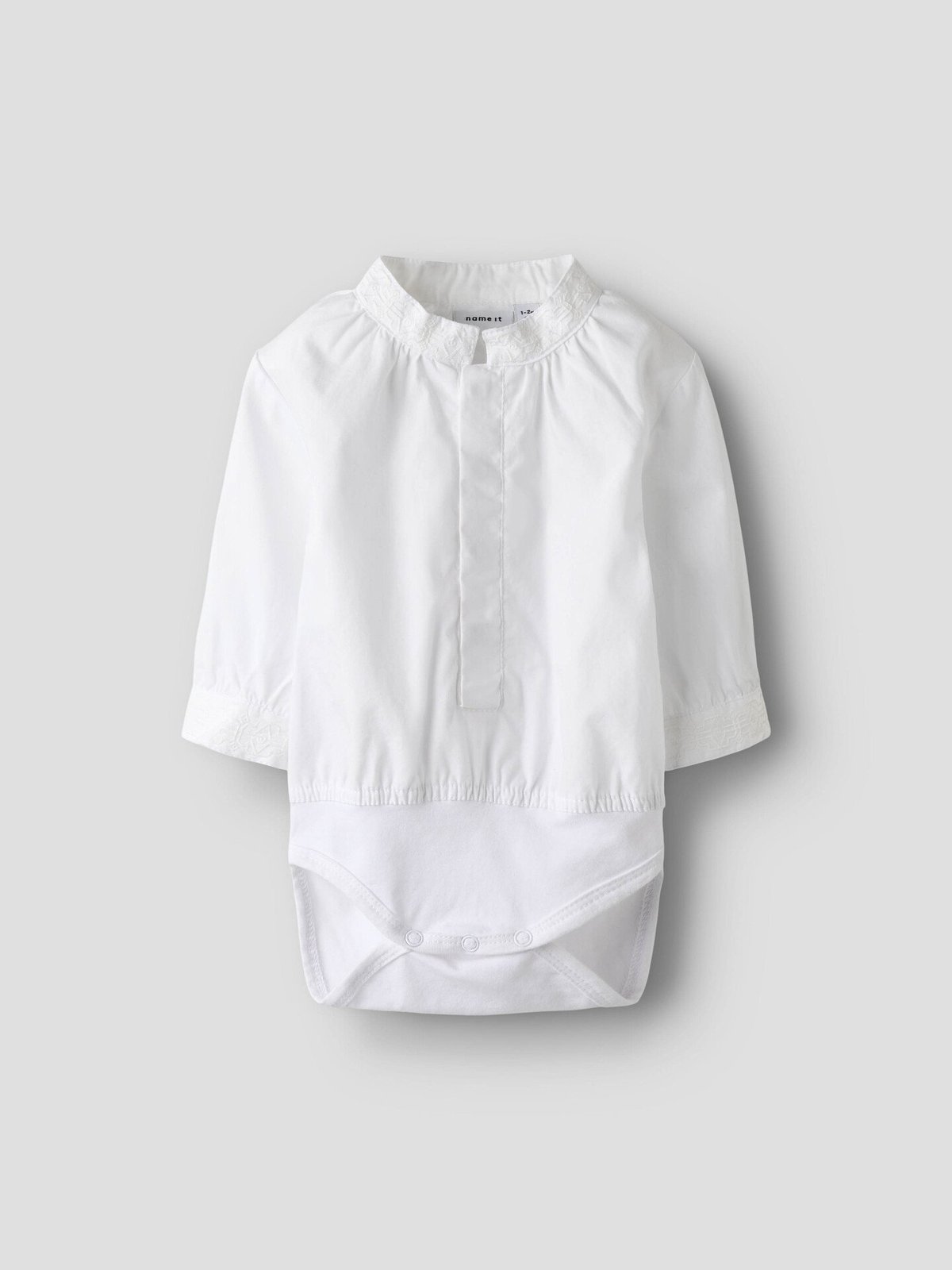 Name It Toby Long Sleeve Shirtbody XXVI Bright White