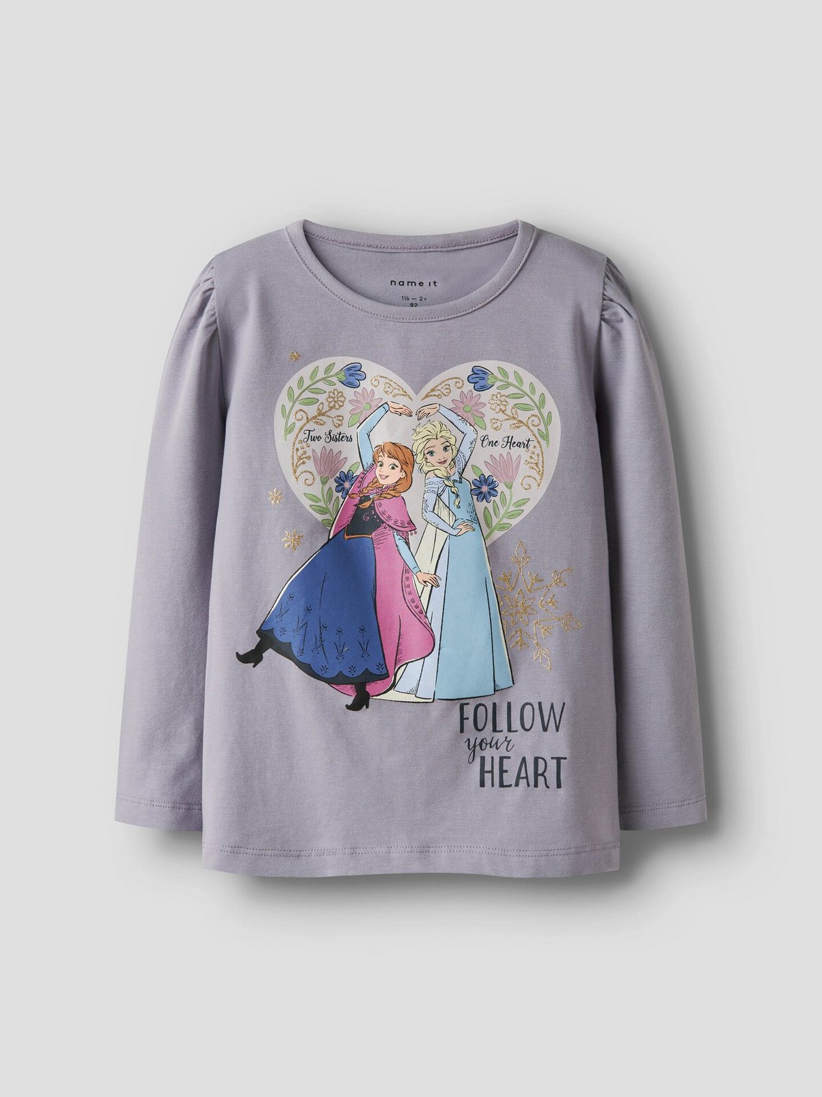 Name It Dora Frozen Long Sleeve Top Box Lavender Gray