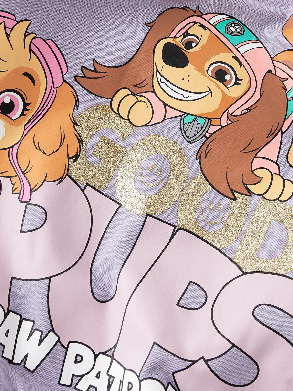 Name It Jara Paw Sweat Brushed Lavender Gray