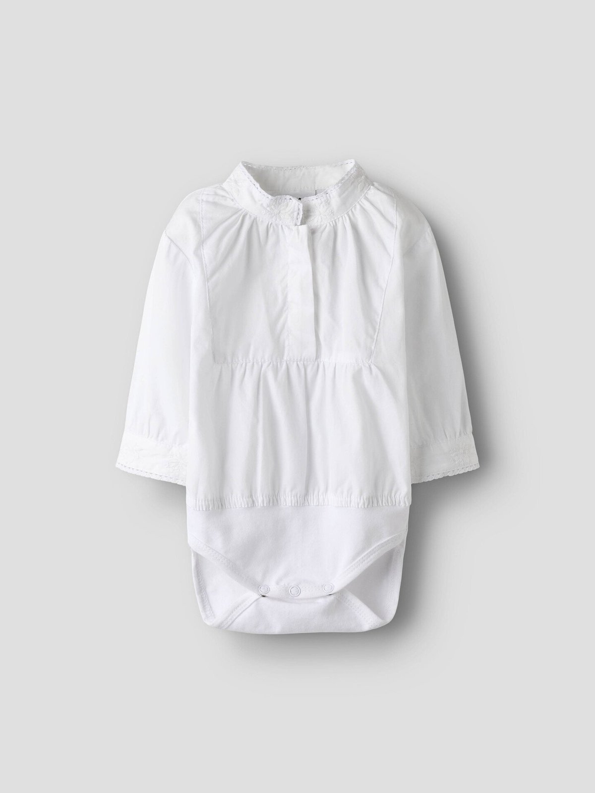 Name It Terina Long Sleeve Shirtbody XXVI Bright White