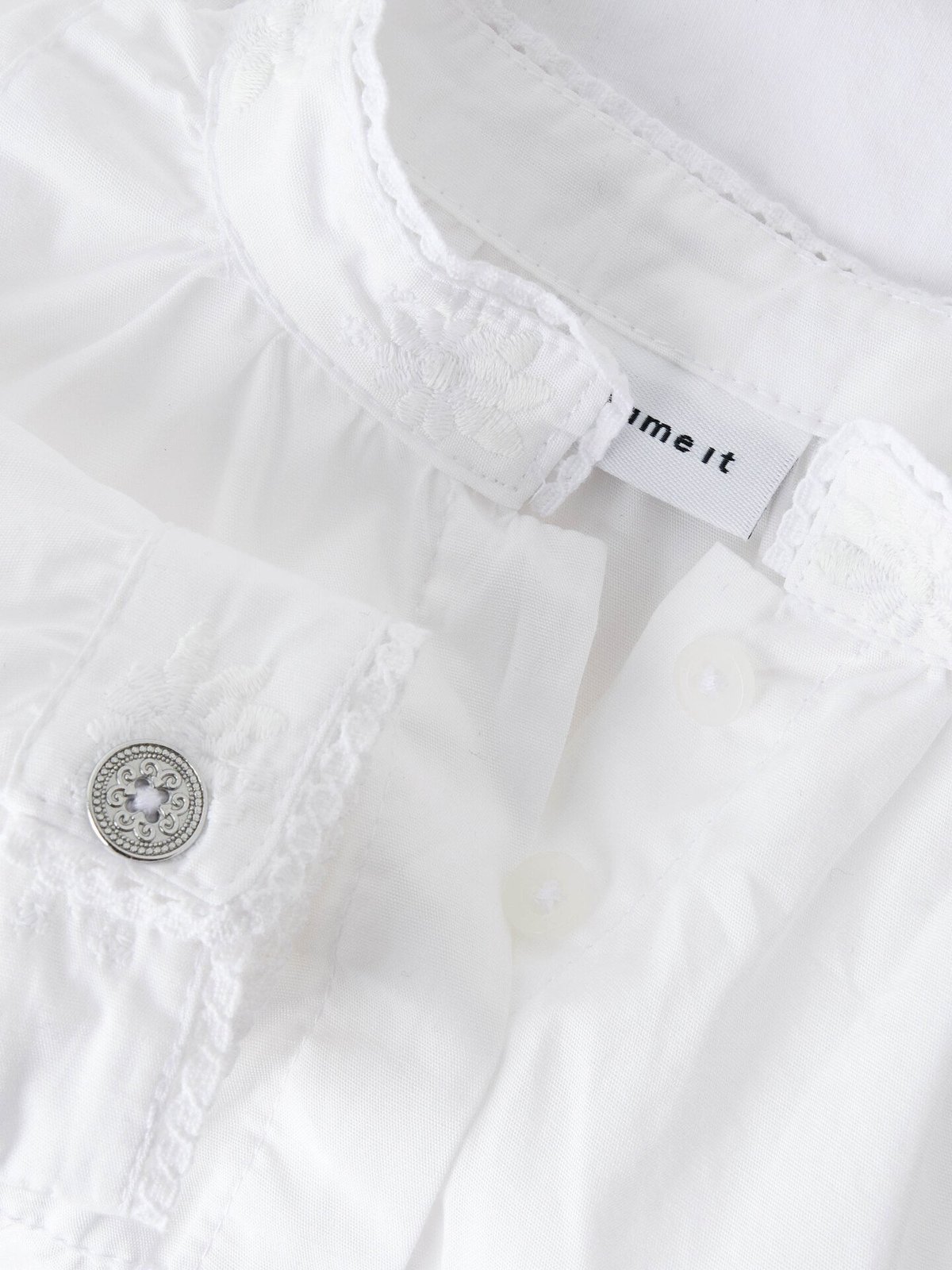 Name It Terina Long Sleeve Shirtbody XXVI Bright White