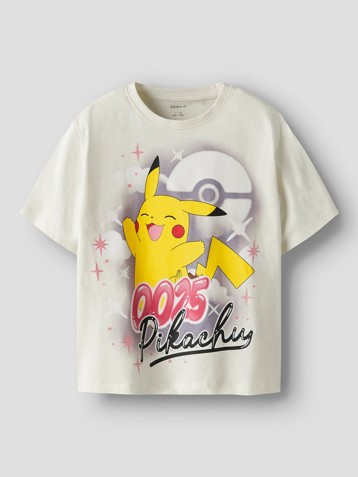 Name It Jydi Pokemon Short Sleeve Box Sky Cloud Dancer