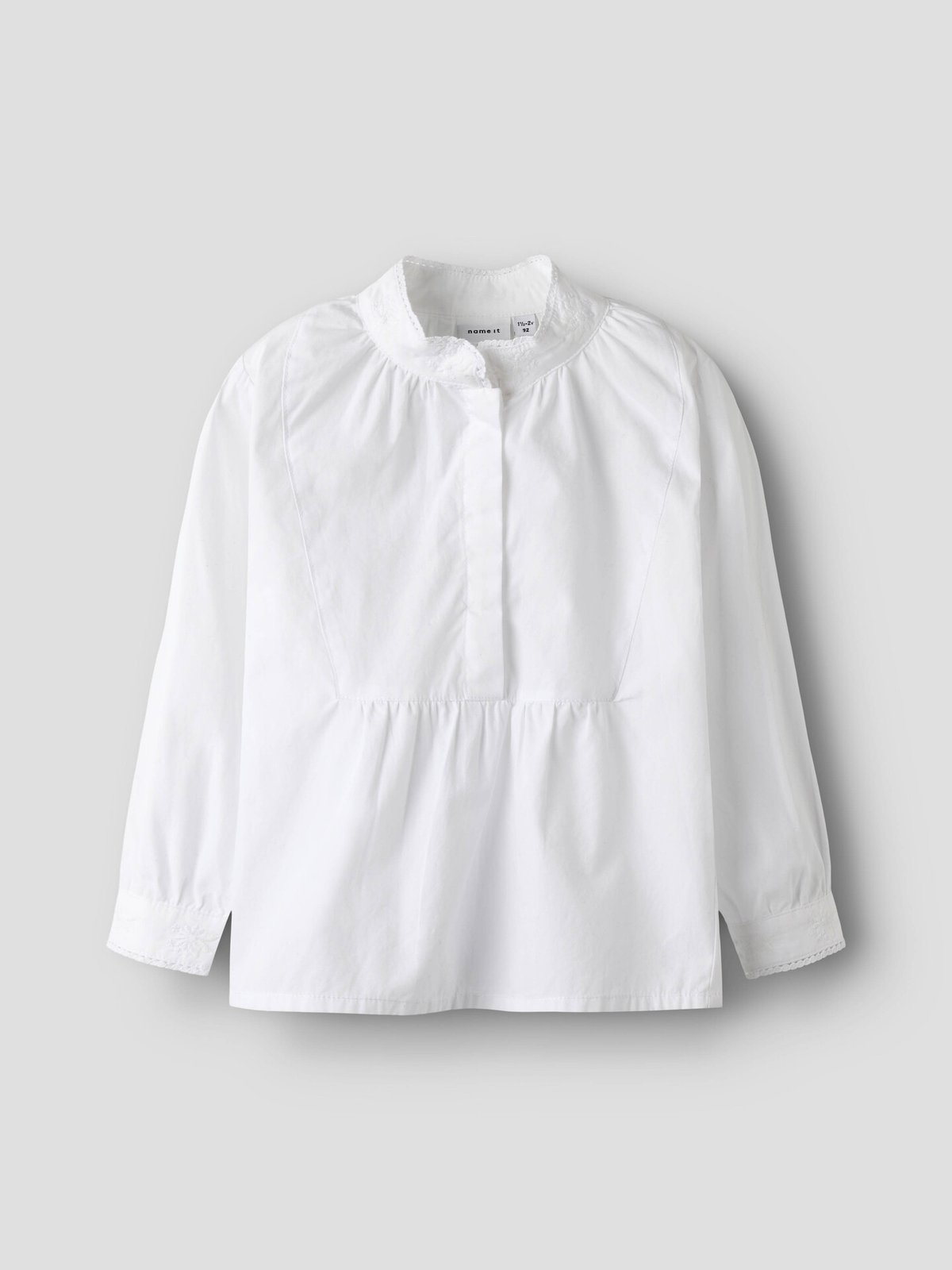 Name It Terina Long Sleeve Shirt XXVI Bright White