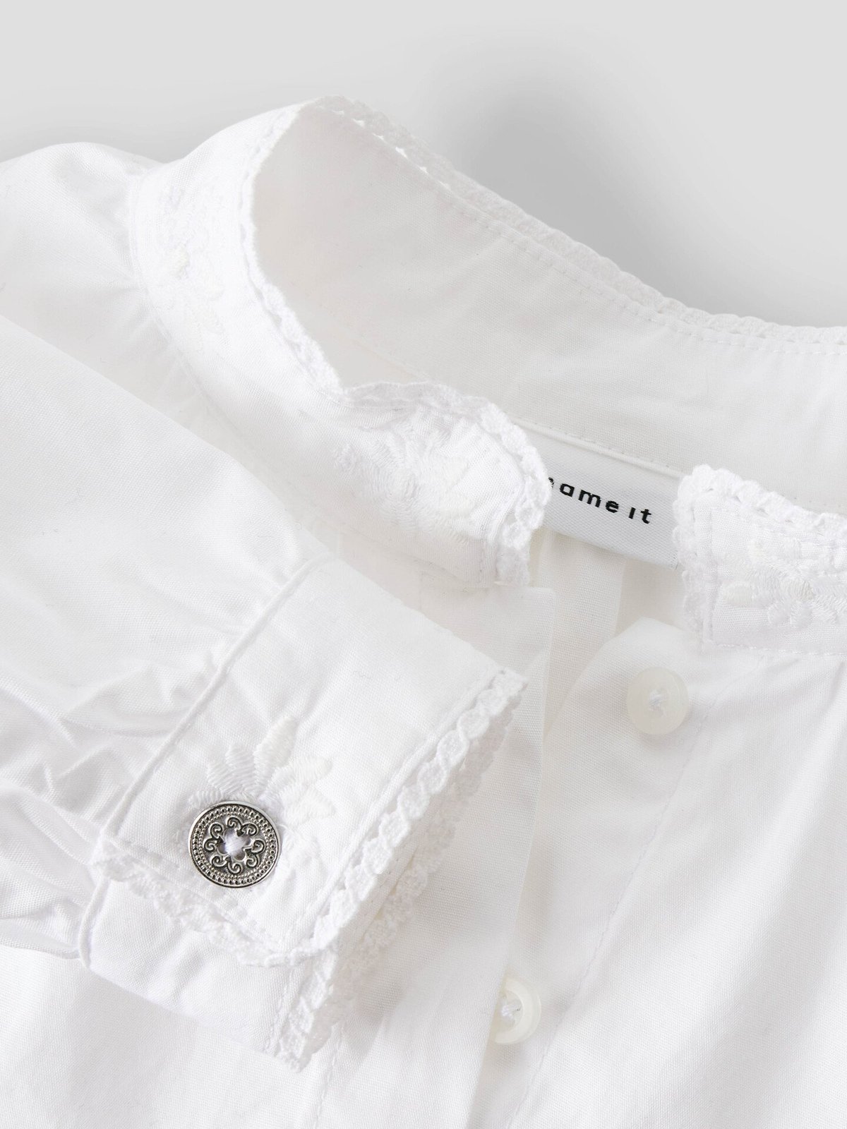 Name It Terina Long Sleeve Shirt XXVI Bright White