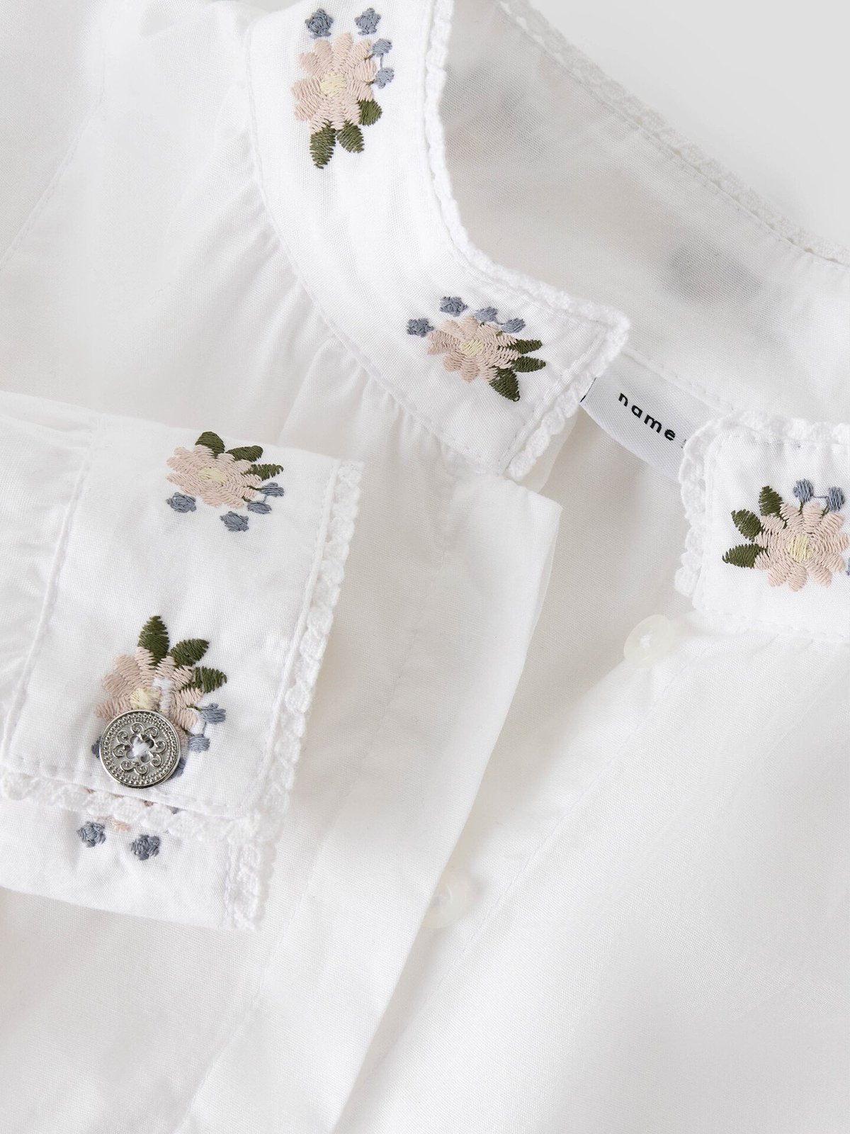 Name It Terina Long Sleeve Shirt XXVI Bright White