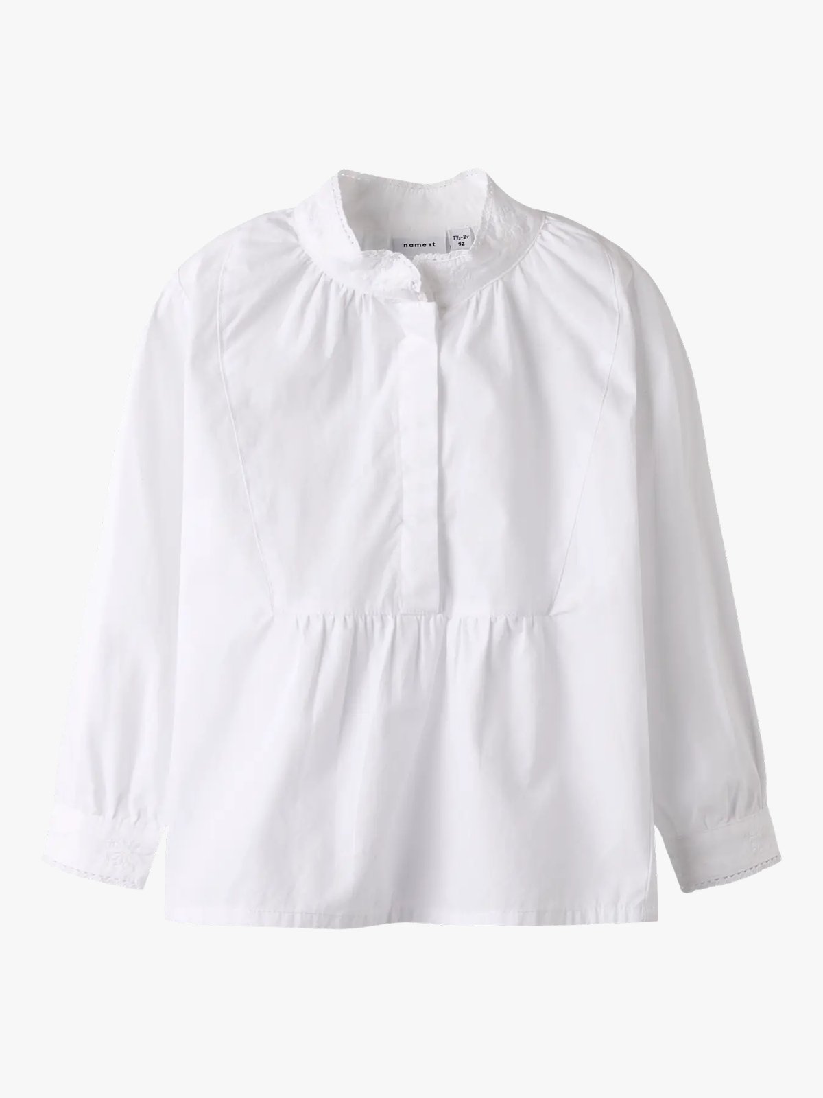 Name It Terina Long Sleeve Shirt XXVI Bright White