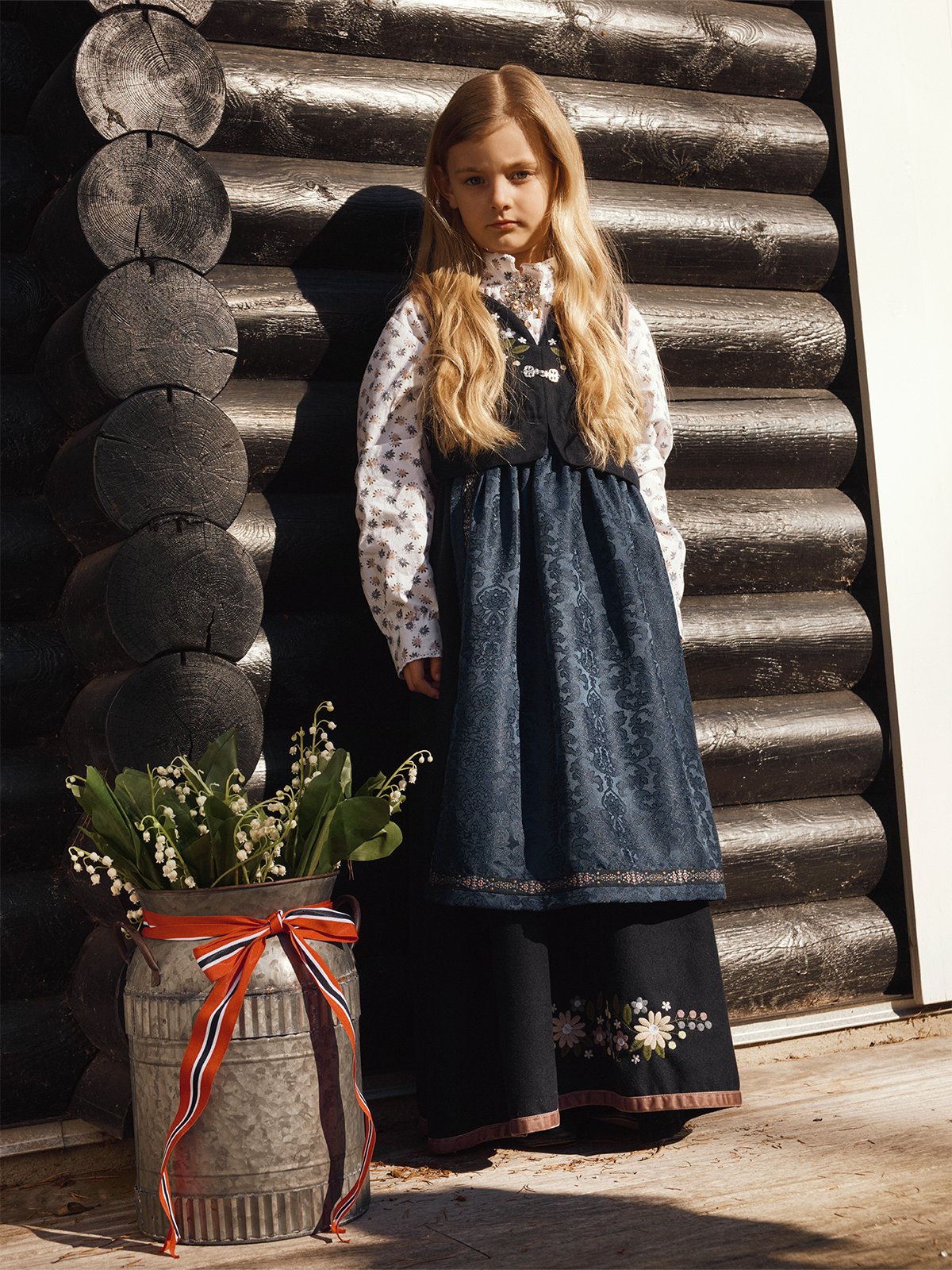 Name It Tetana Apron Jacquard XXVI Dark Sapphire