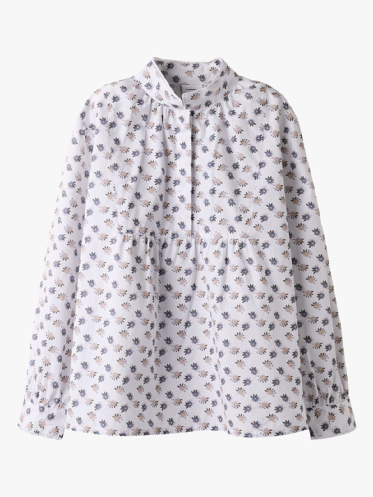 Name It Terina Long Sleeve Shirt Aop XXVI Bright White Flowers