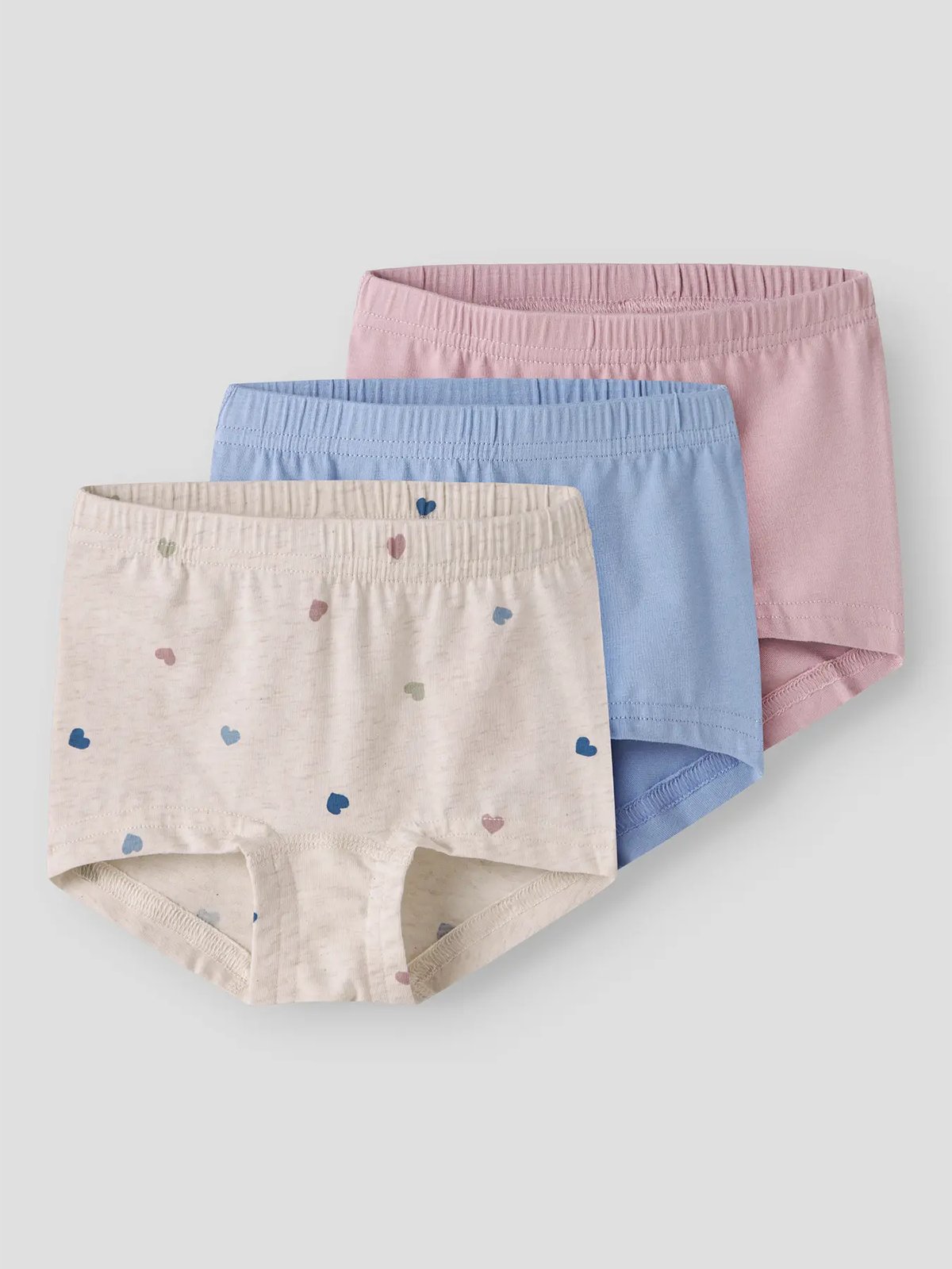 Name It Tights 3-Pakk Peyote Hearts Peyote Melange w/ Mauve Shadows + Endless Sky