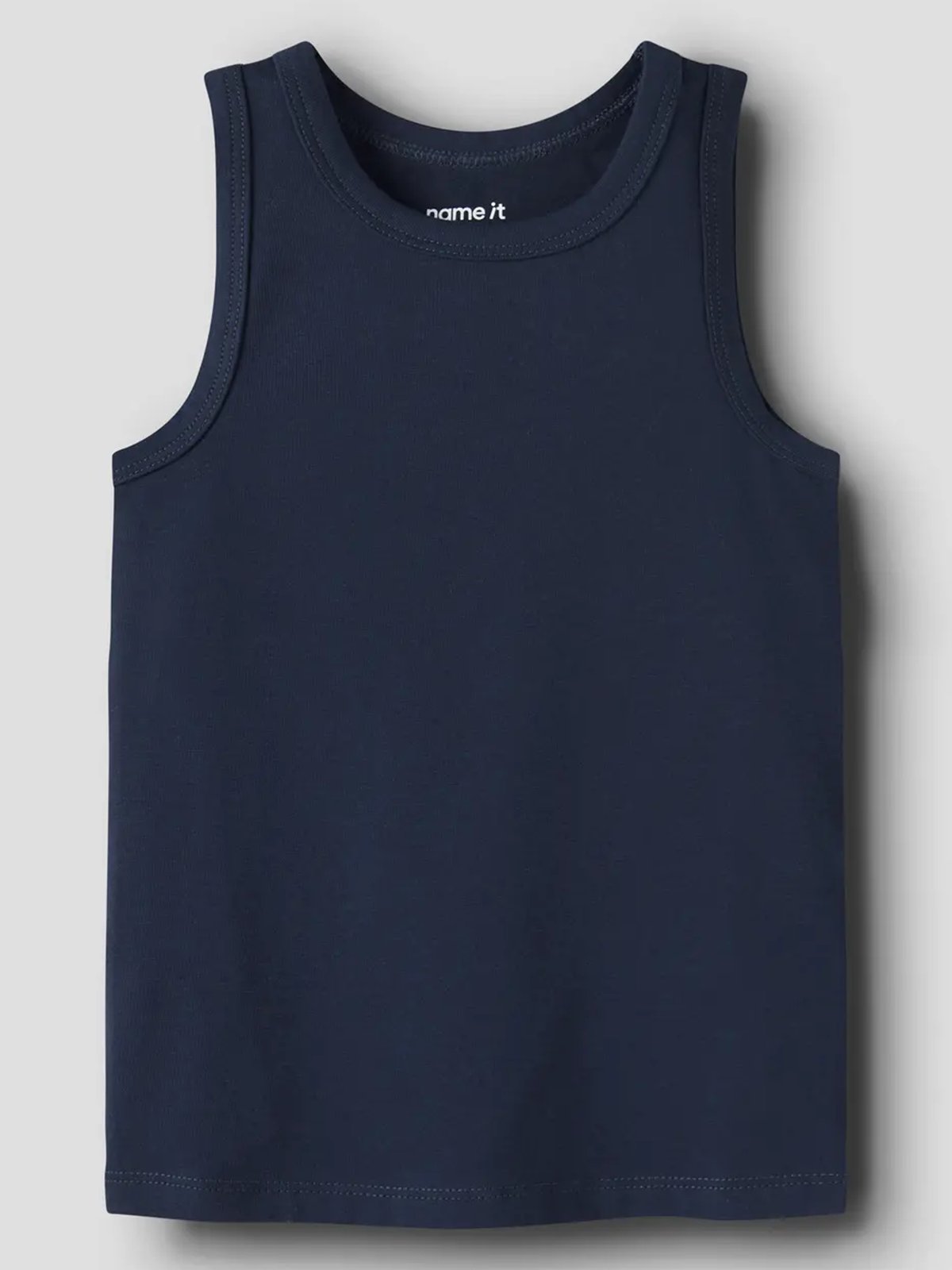 Name It Tank Top 2-Pack Grey Fire Truck Grey Melange w/ Dark Sapphire