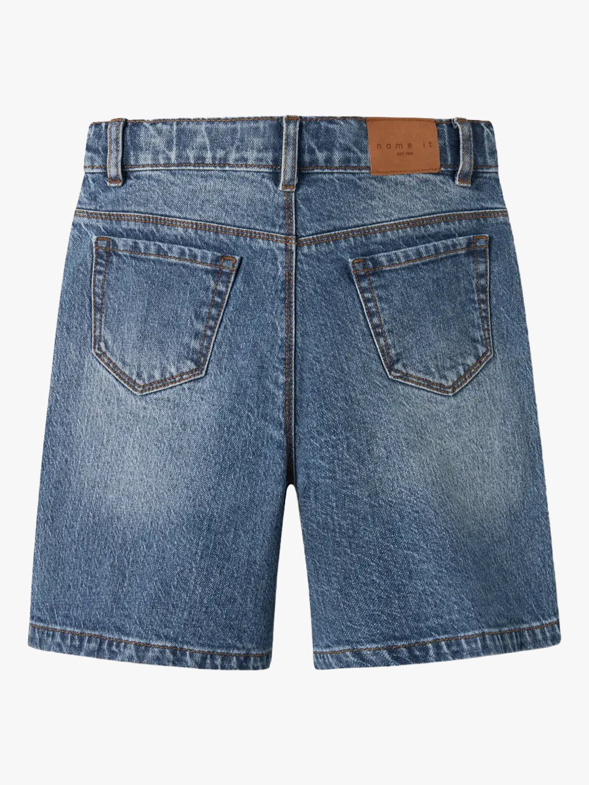 Name It Rose High Waist Long Denim Shorts 1160-Tk Medium Blue Denim