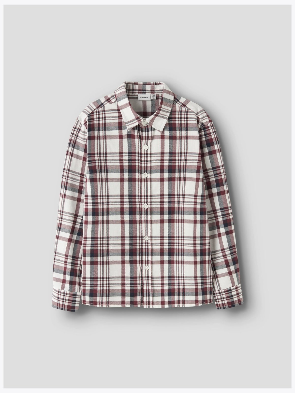 Name It Rolum Long Sleeve Shirt Burgunder