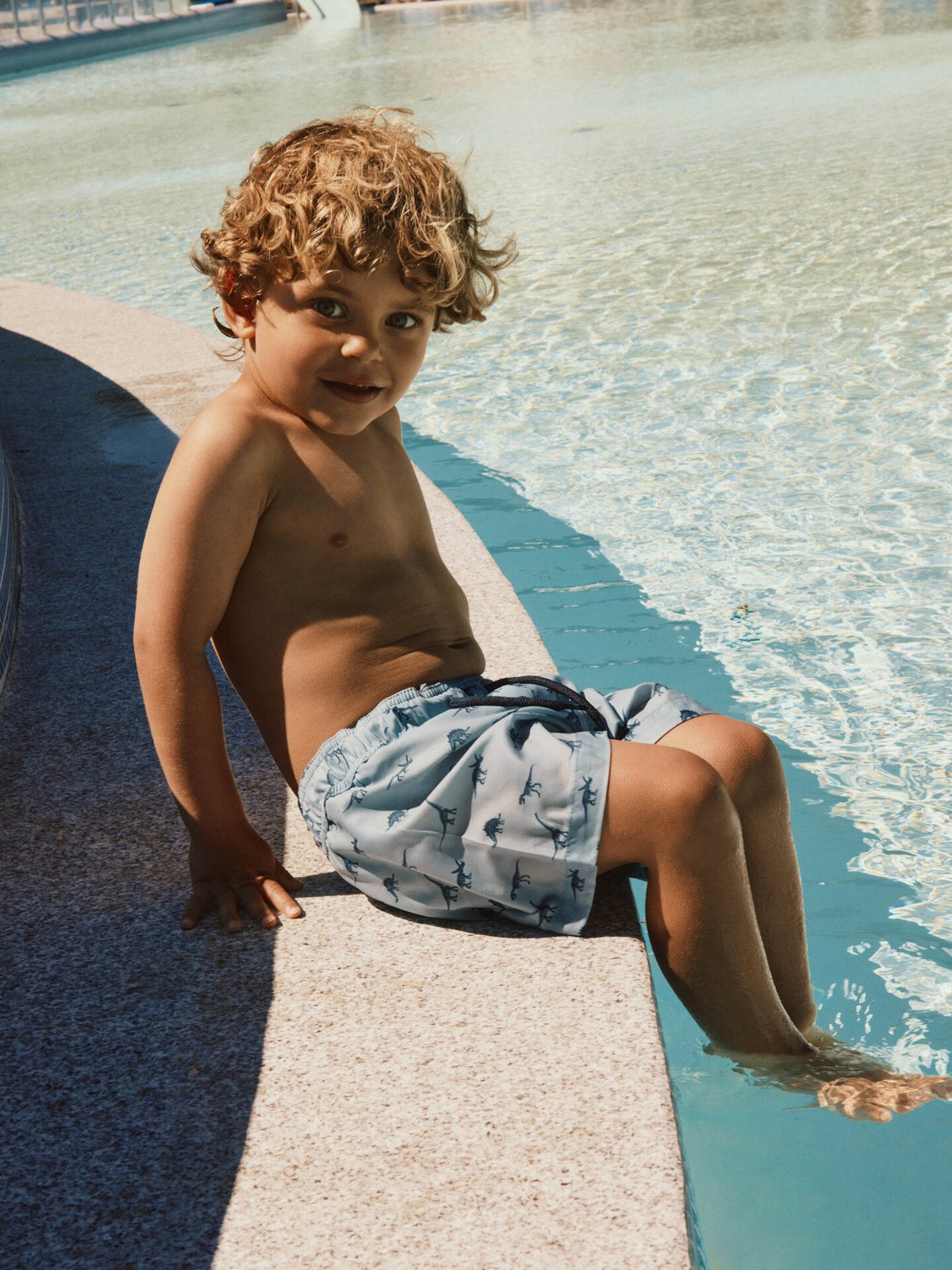 Name It Zune Swim Shorts Box Blue Fog