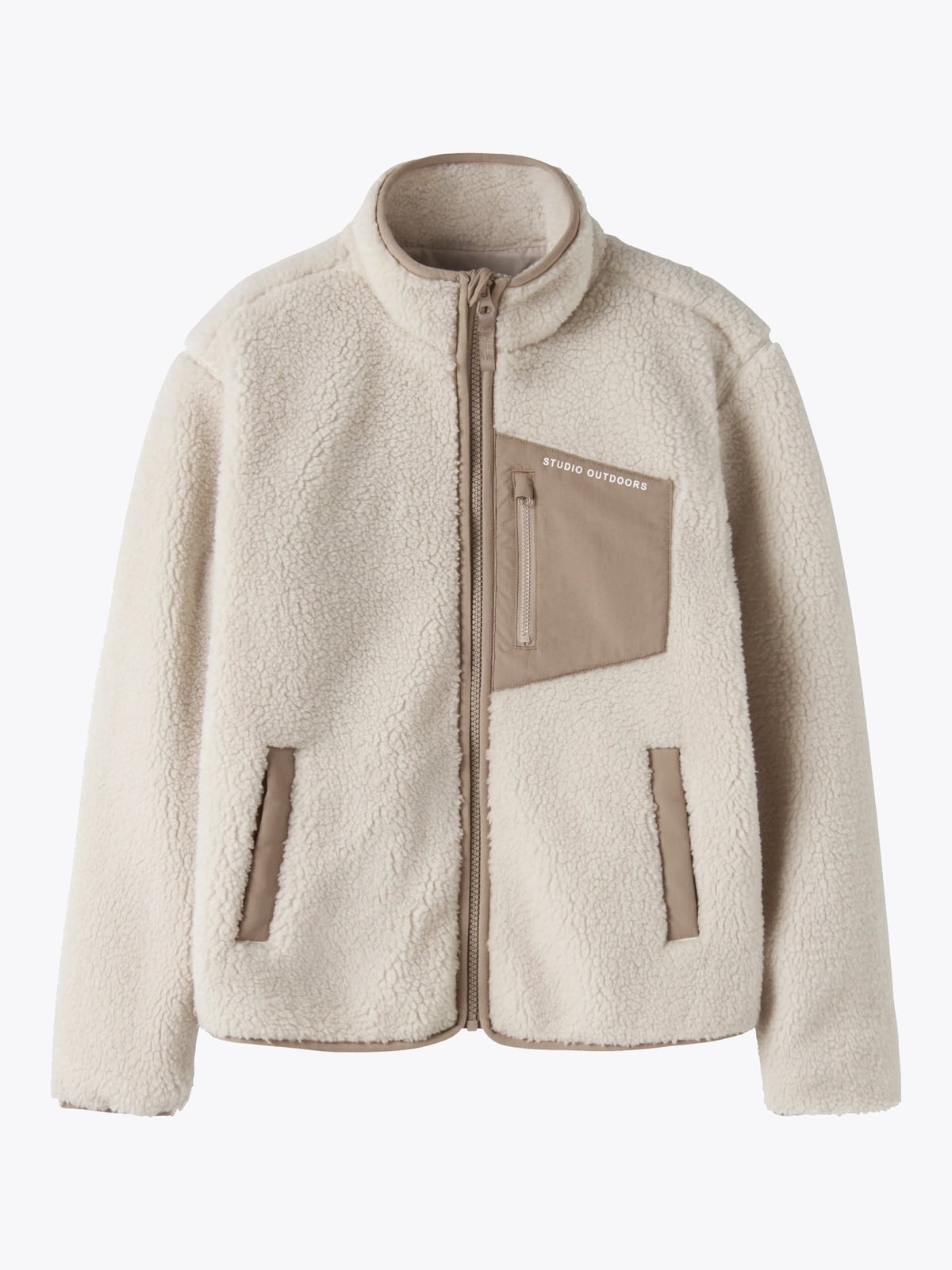 Name It Mattia Sherpa Jacket Moonbeam
