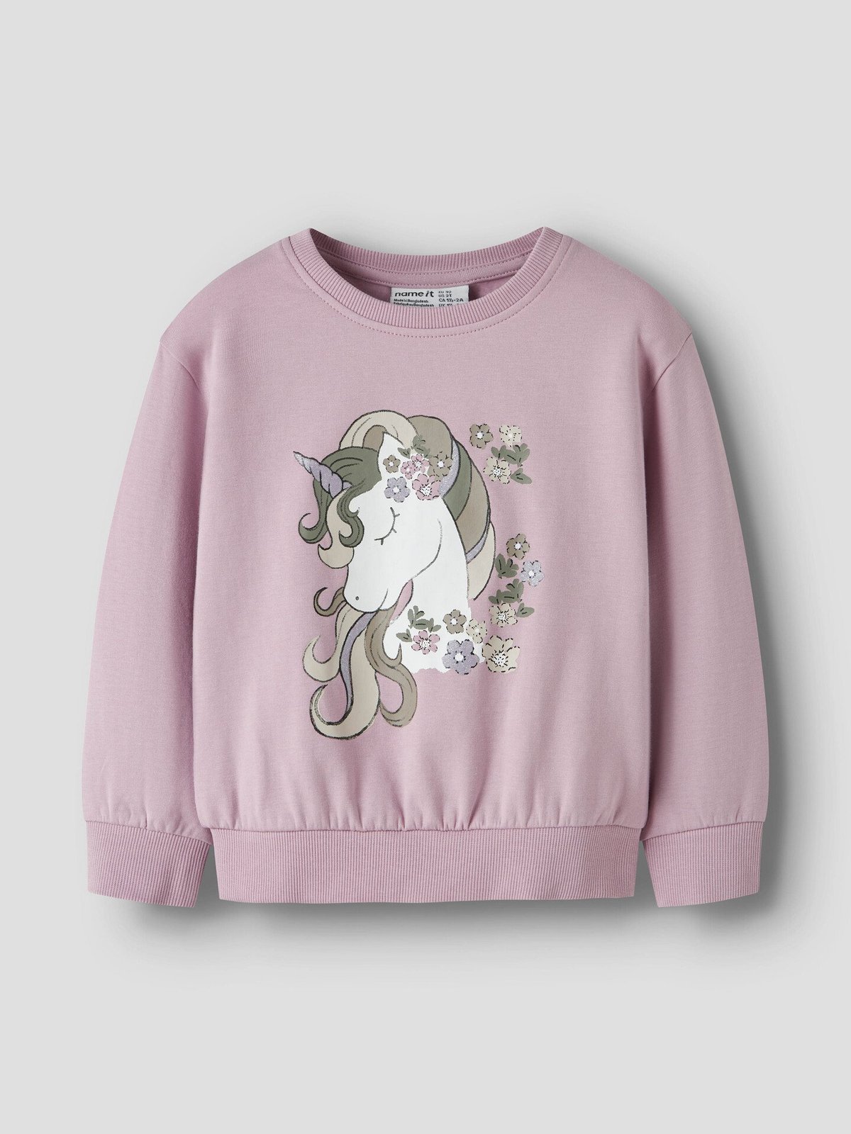 Name It Tulineas Long Sleeve Sweat Brushed Dawn Pink