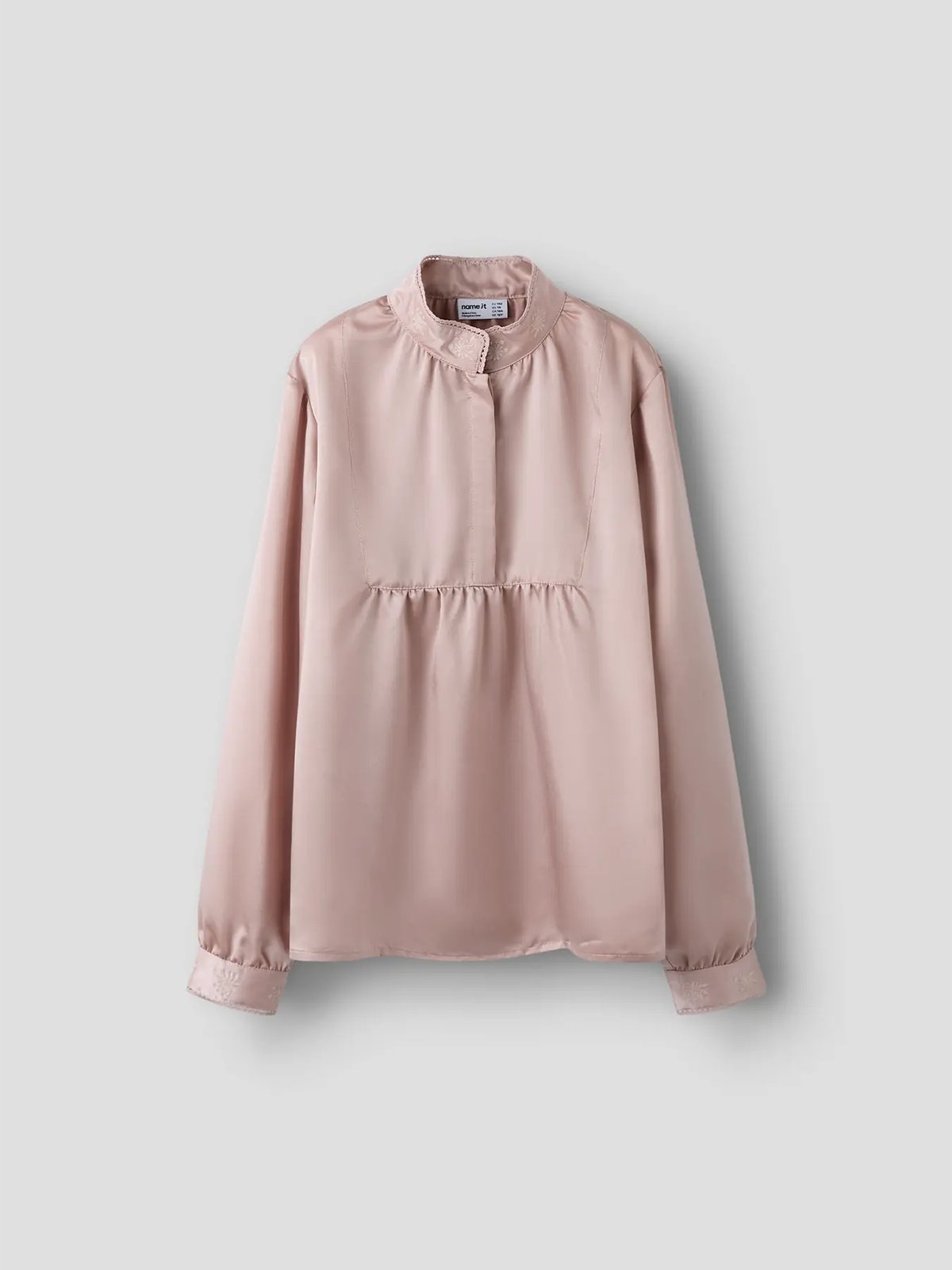 Name It Terine Long Sleeve Shirt XXVI Shadow gray