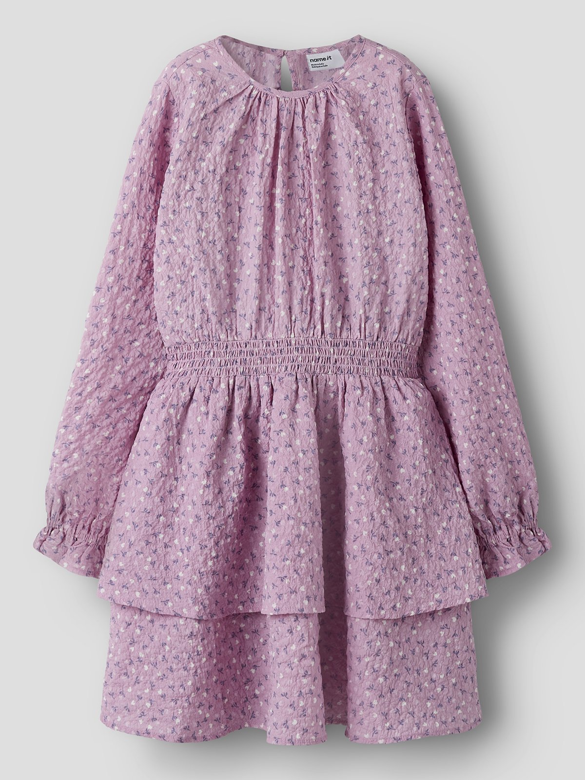 Name It Rilekka Long Sleeve Dress Mauve Mist