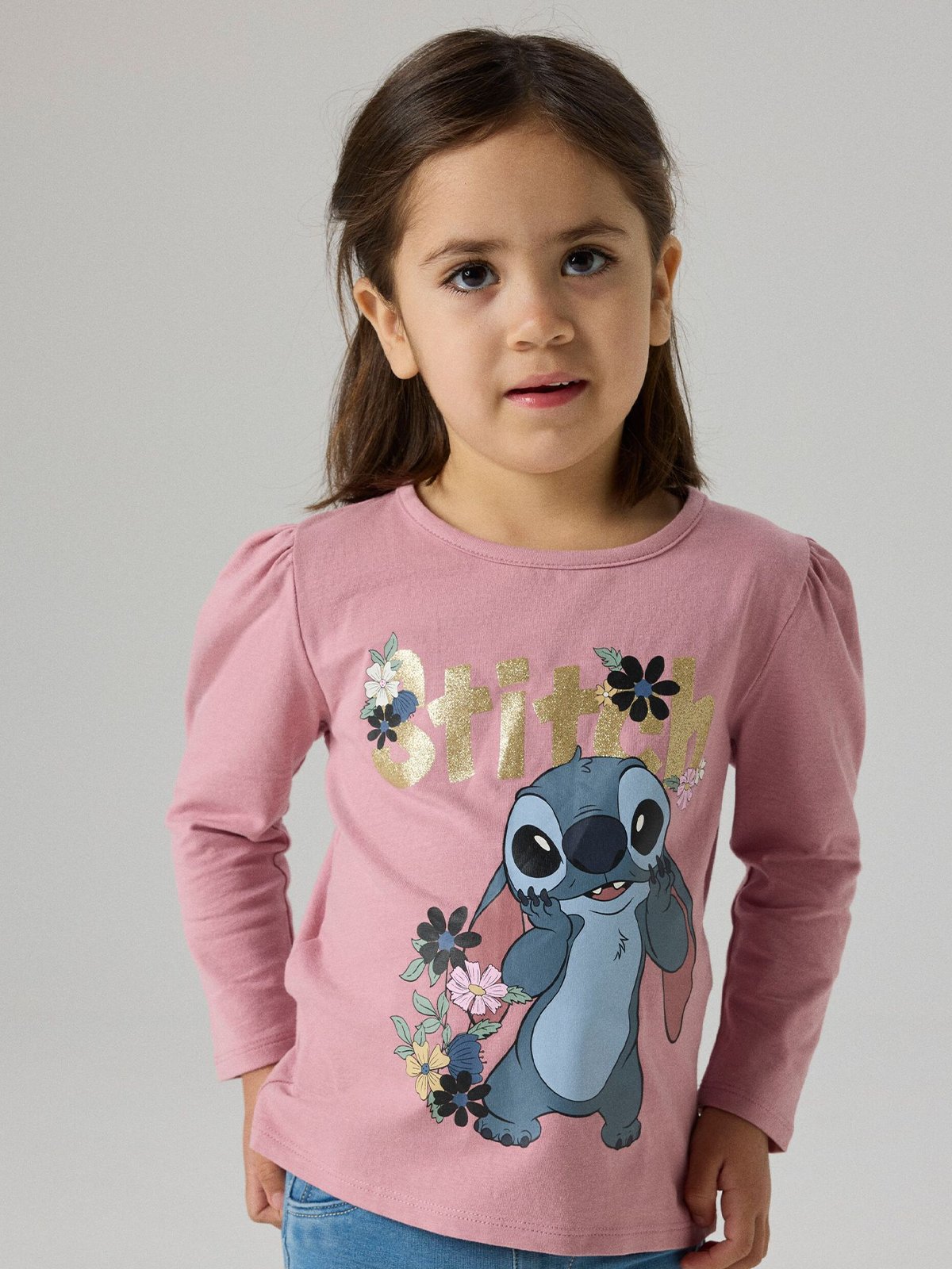 Name It Jina Stitch Long Sleeve Top Lilas