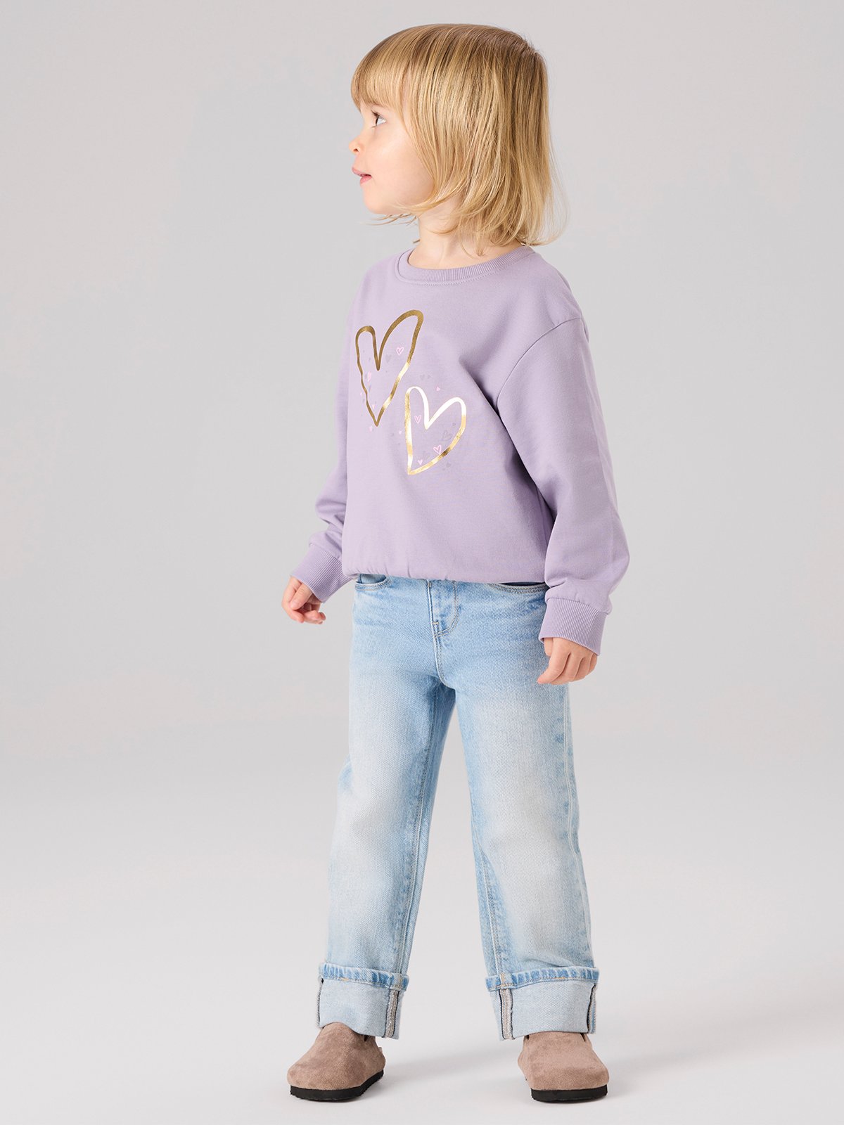 Name It Benedikte Long Sleeve Sweat Lavender Gray