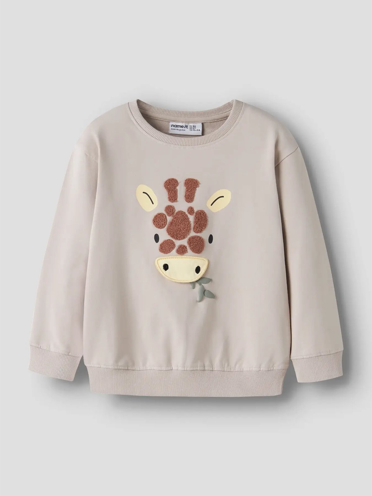 Name It Hole Long Sleeve Sweat Chateau Gray
