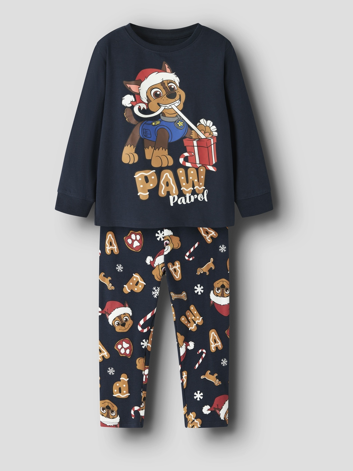 Name It Slavo Paw Long Sleeve Nightset Blå