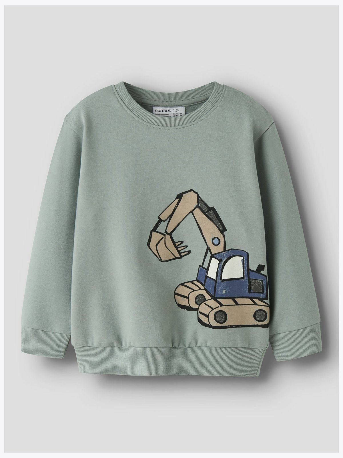 Name It Kark Long Sleeve Sweat Grønn