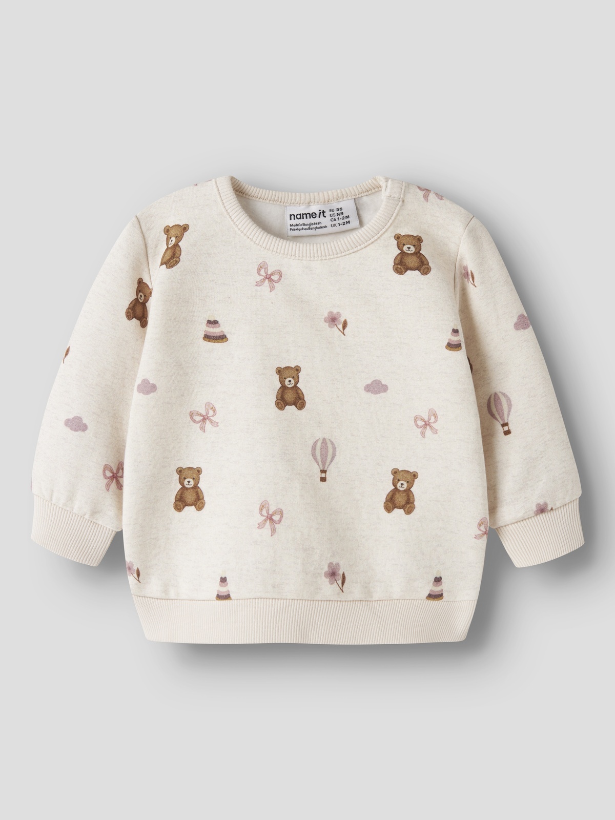 Name It Ragine Long Sleeve Sweat Peyote Melange