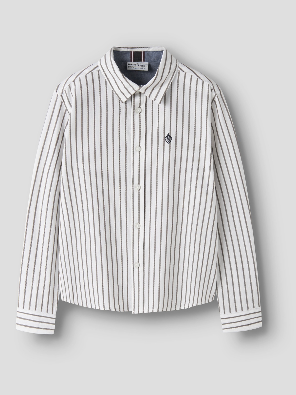 Name It Ralum LS Stripe Shirt Hvit