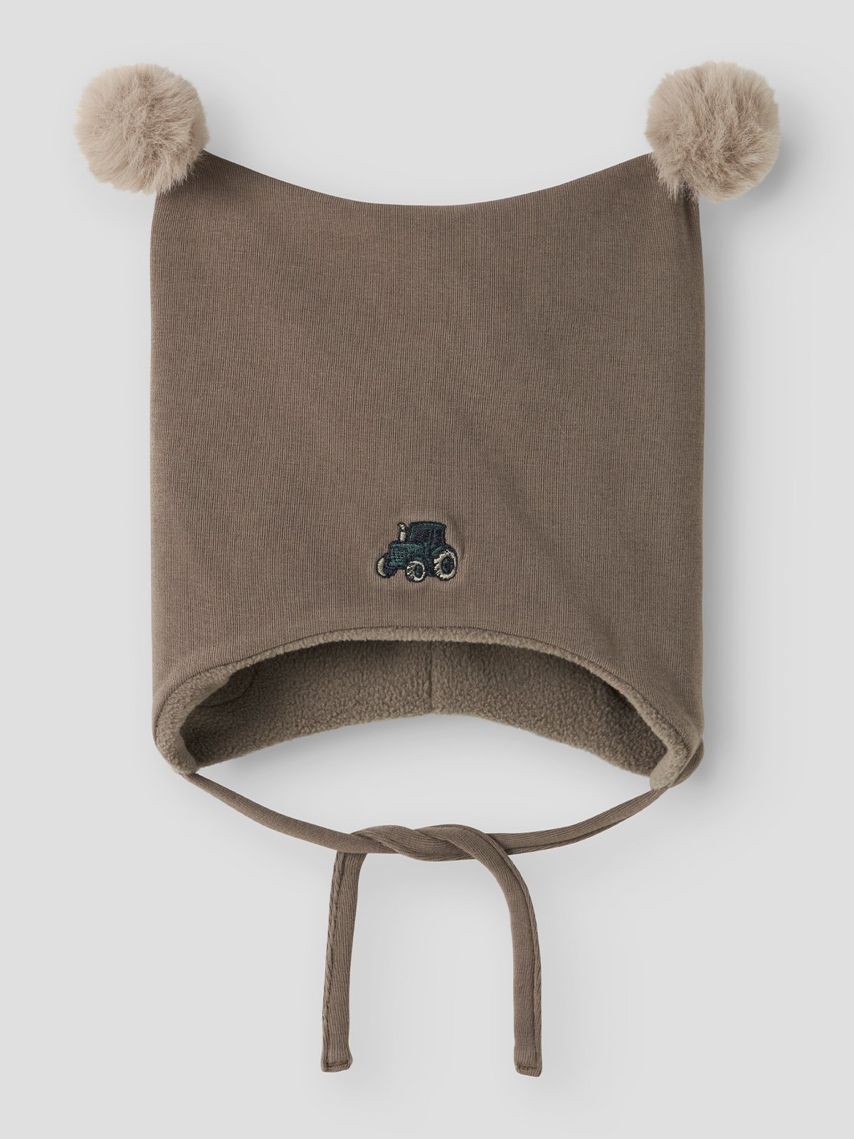 Name It Mall Hat With Fleece Badge Grå
