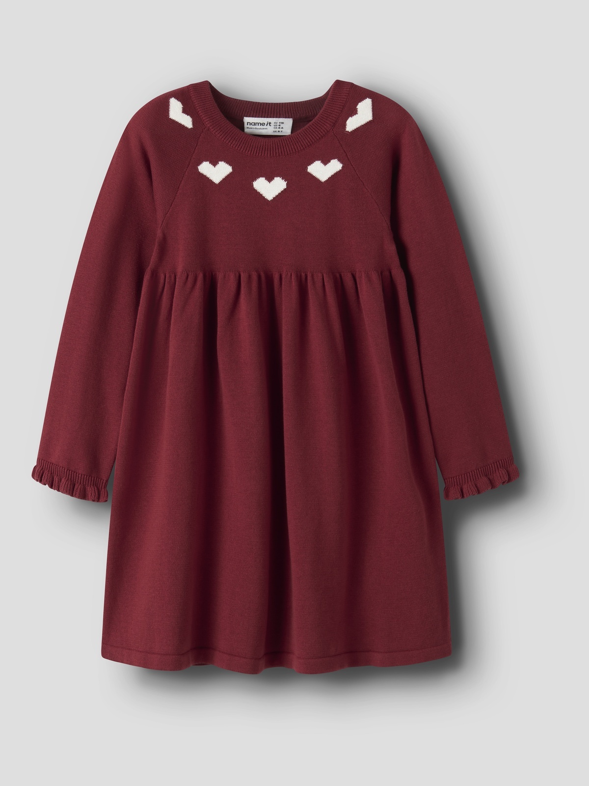 Name It Risse LS Knit Dress Rød