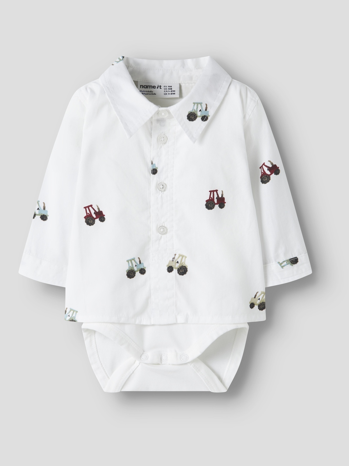 Name It Ractor Long Sleeve Bodyshirt Hvit