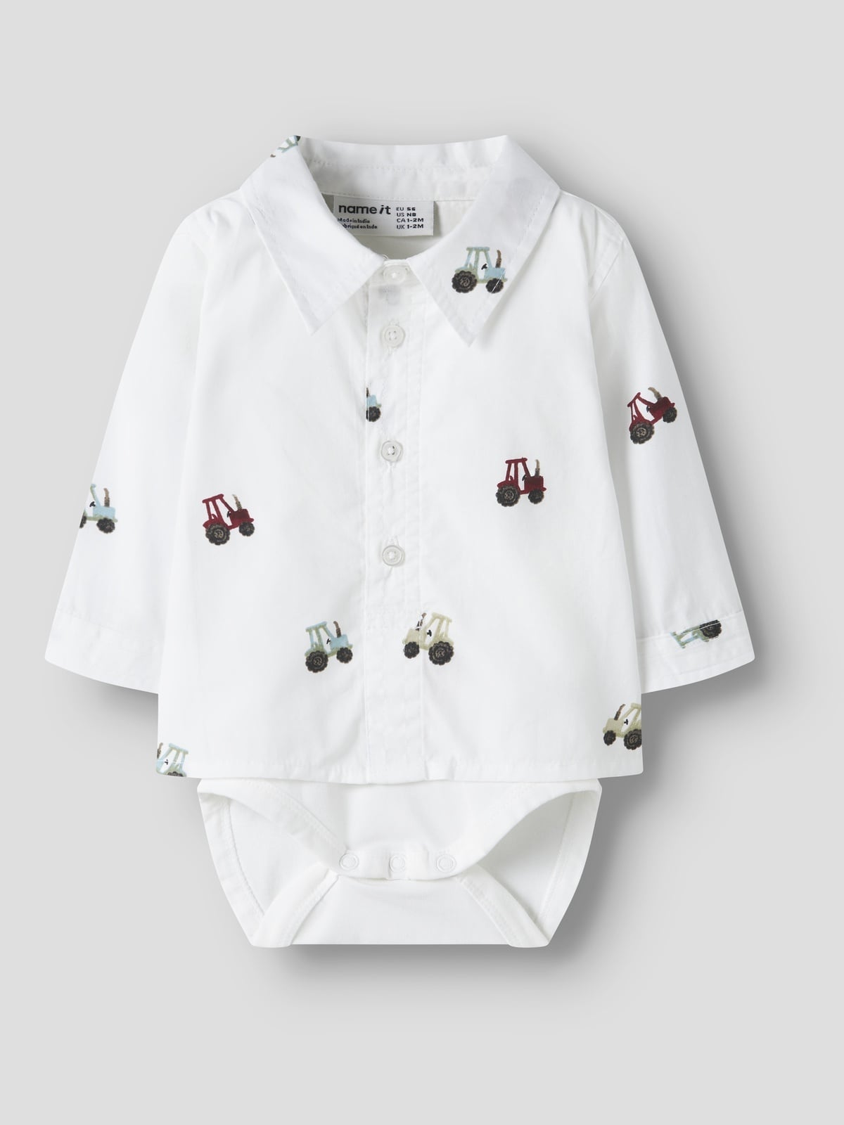 Name It Ractor Long Sleeve Bodyshirt Hvit