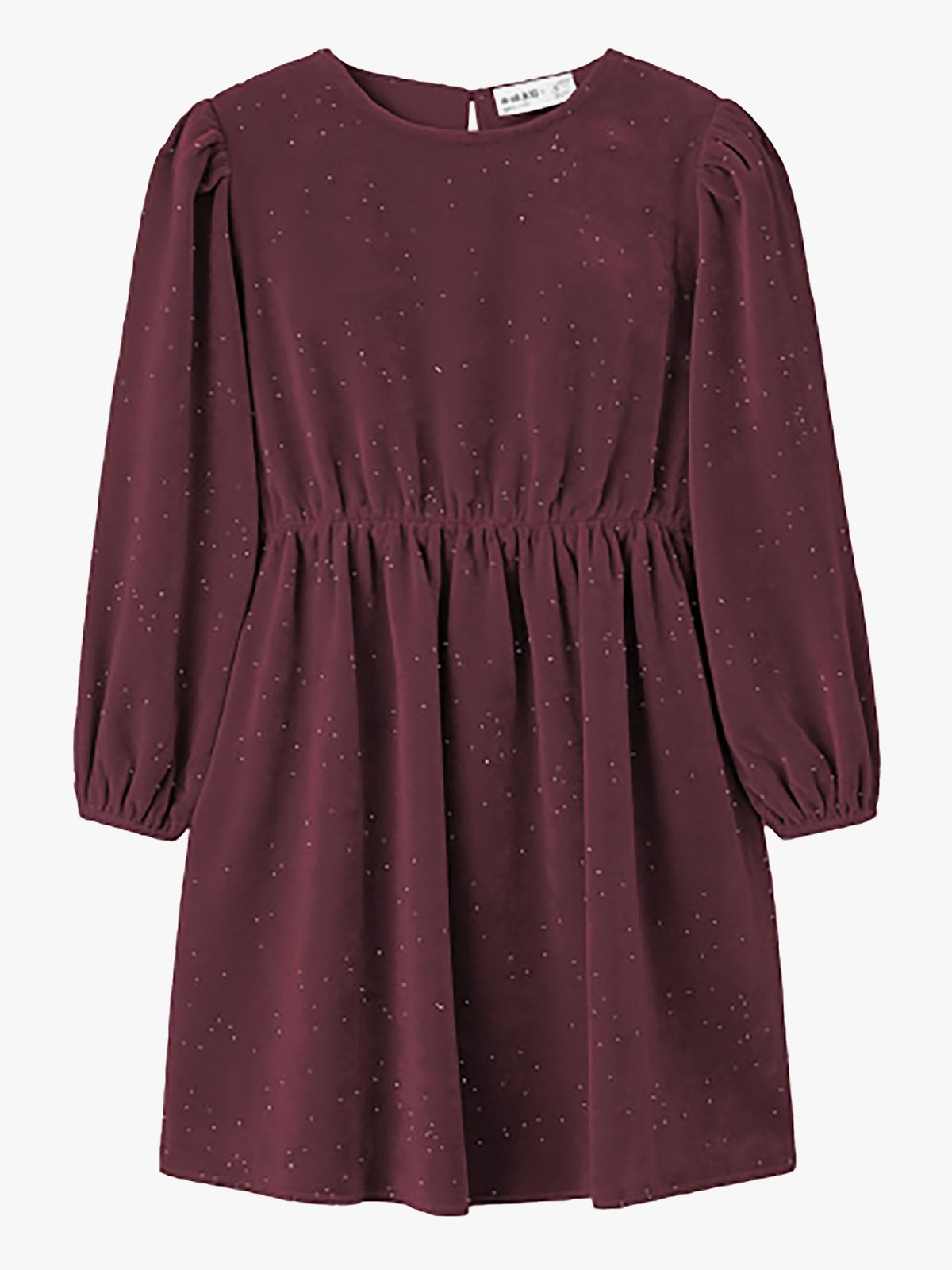 Name It Ricya Long Sleeve Dress Burgundy