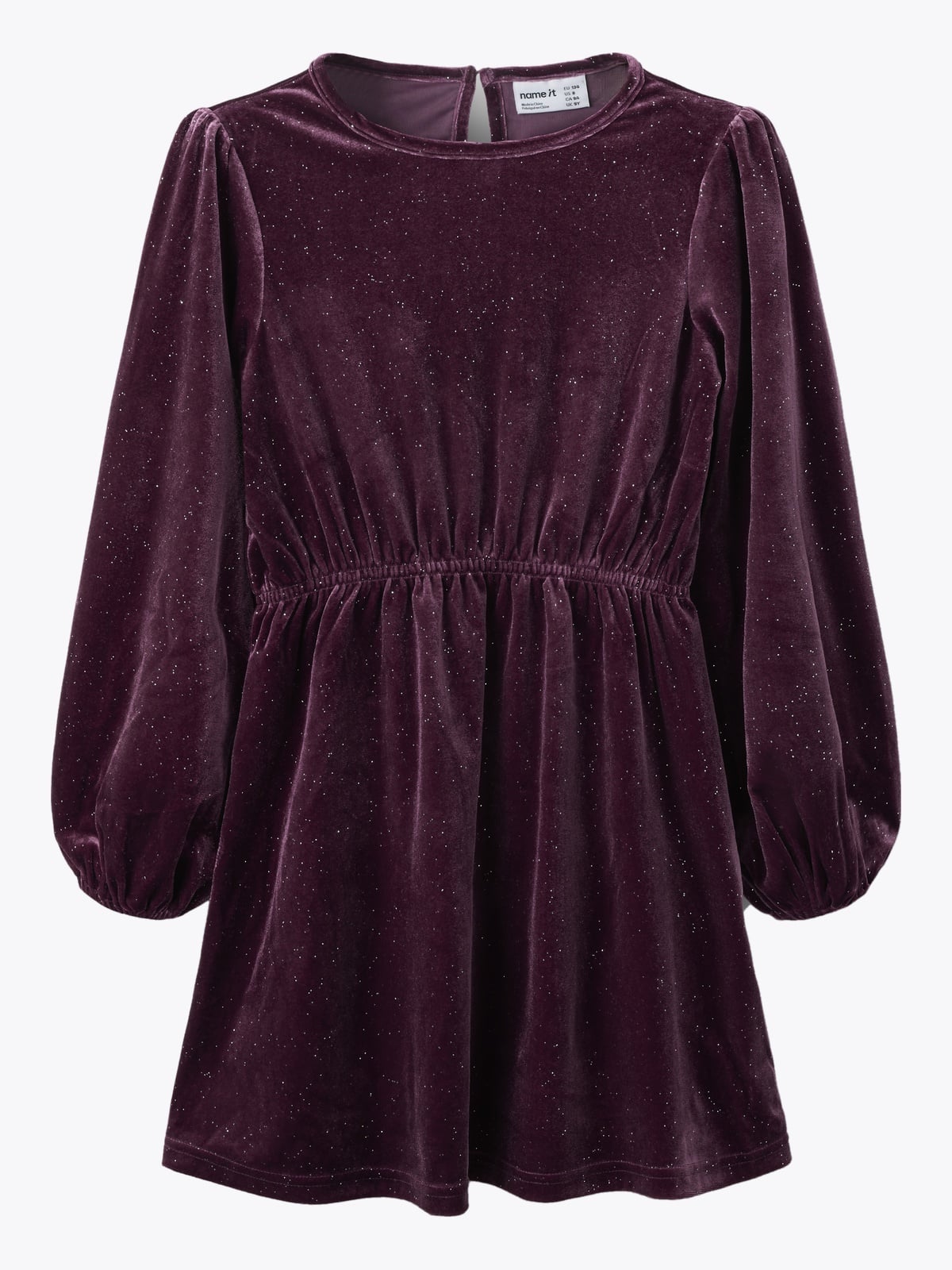 Name It Ricya Long Sleeve Dress Burgundy