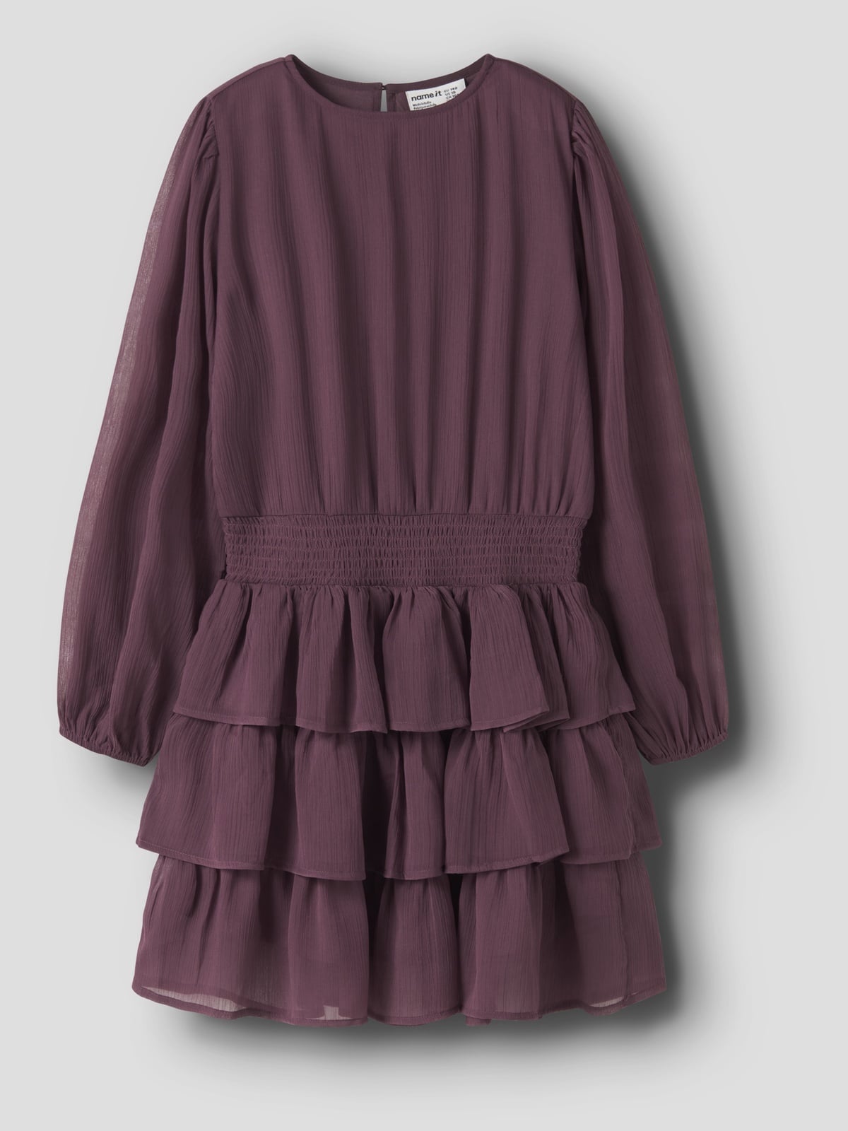 Name It Rorlinoe LS Dress Lilla