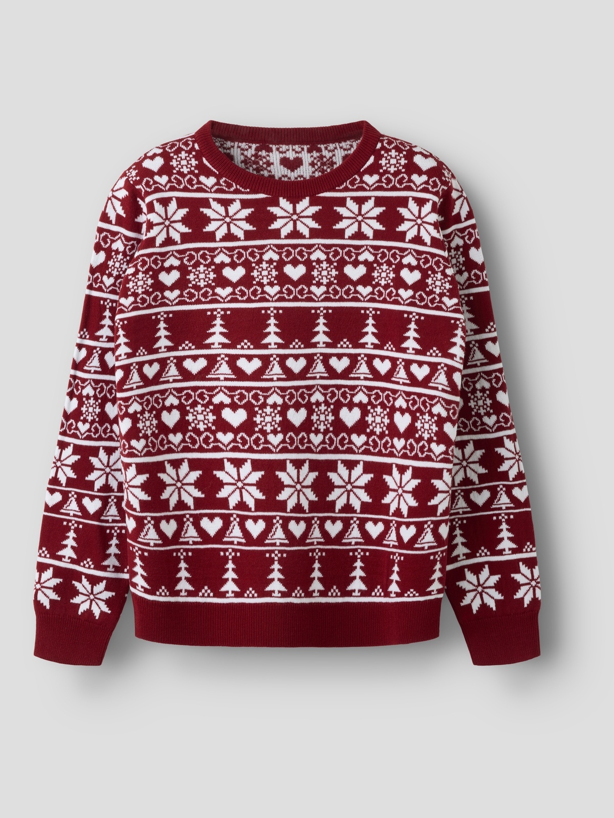 Name It Rismas LS Knit Cot Rød