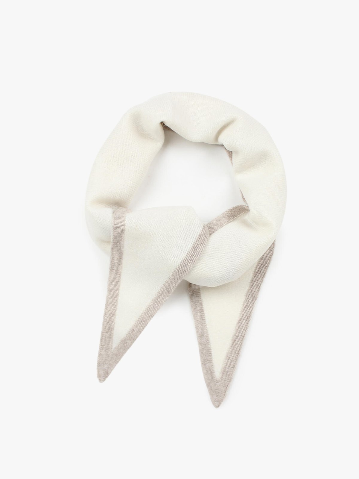 Nohr Studio Lara Duo Wool Cashmere Triangle Offwhite 11