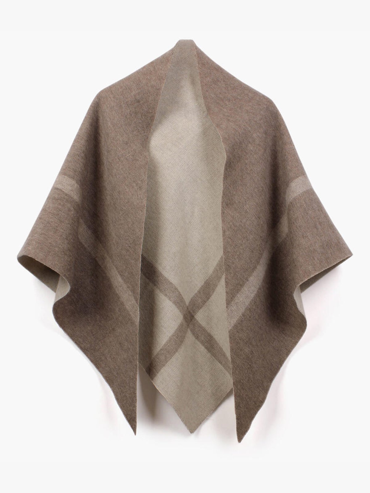 Nohr Studio Nina Double Sided Wool Shawl Beige