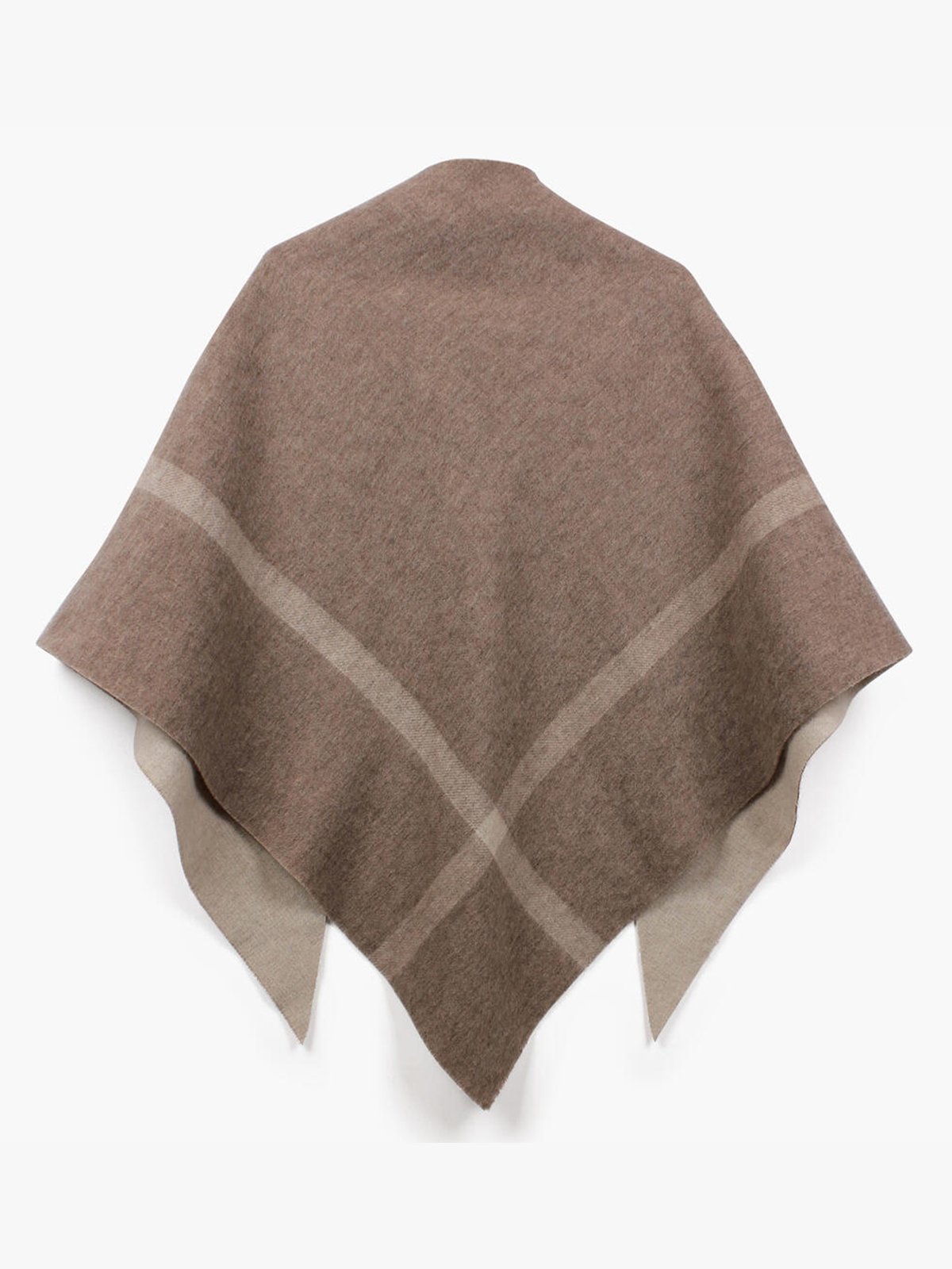 Nohr Studio Nina Double Sided Wool Shawl Beige