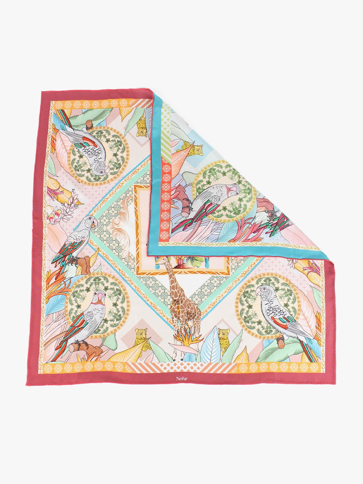 Nohr Studio Kristina Silkeskjerf 65 x 65 cm Rosa 55