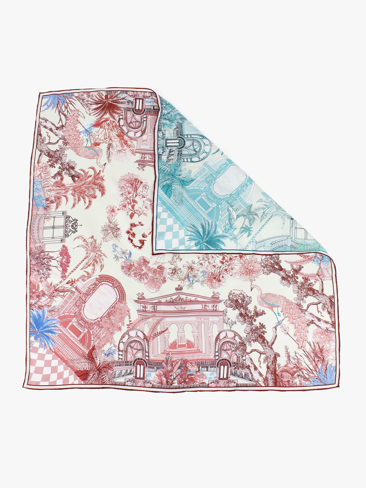 Nohr Studio Eden Silkeskjerf 65 x 65 cm Rosa 55