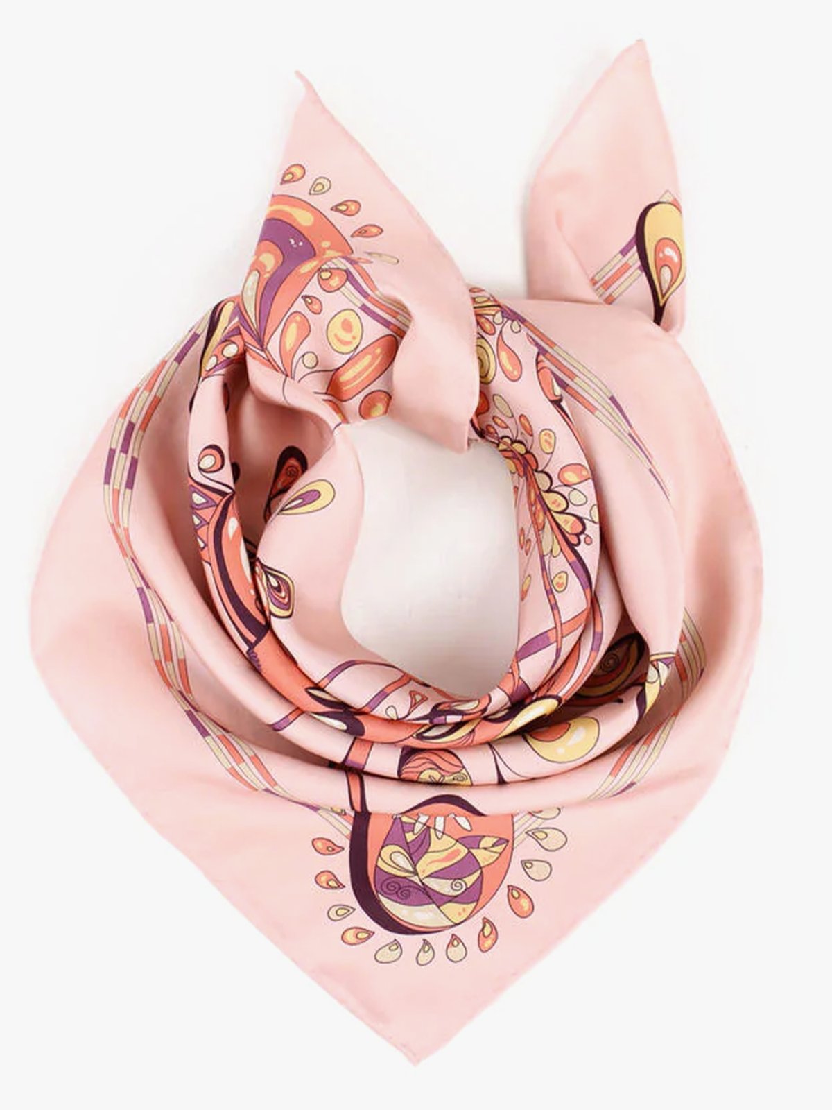 Nohr Studio Sonja Silkeskjerf 65 x 65 cm Rosa