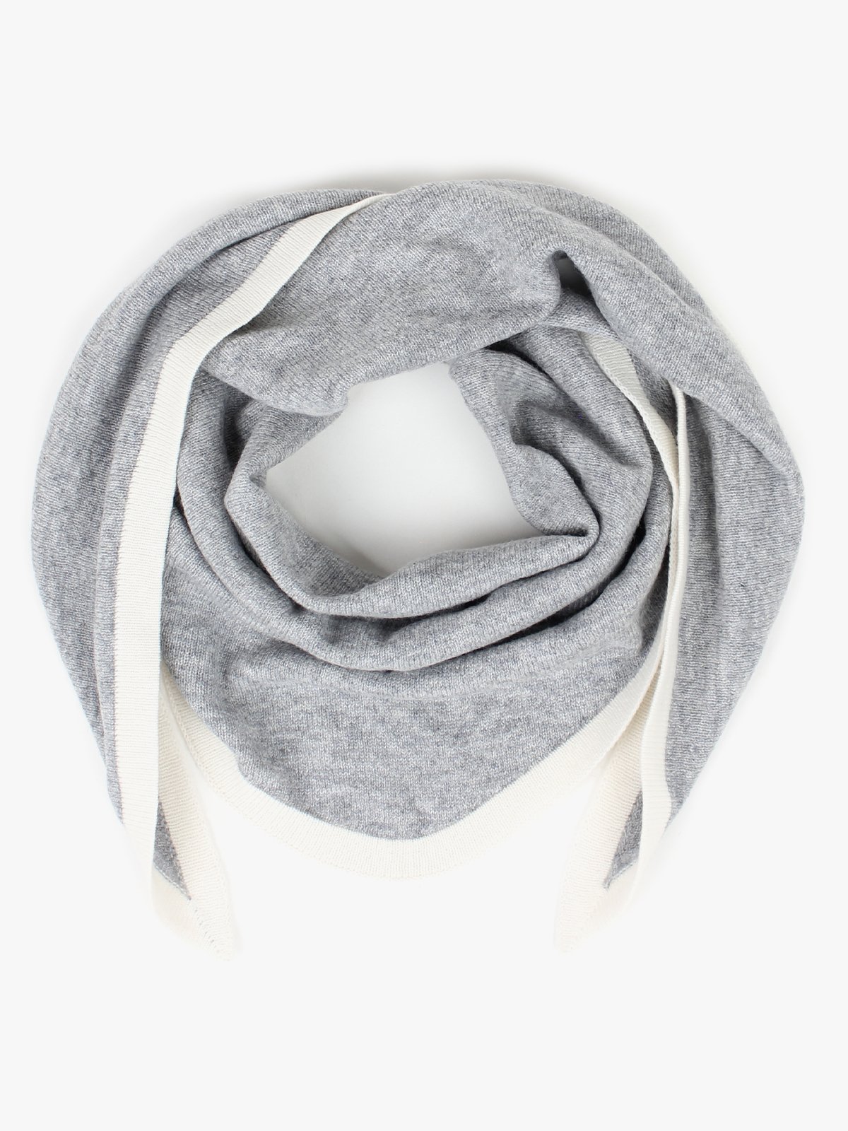 Nohr Studio Lara Duo Wool Cashmere Triangle L Grå