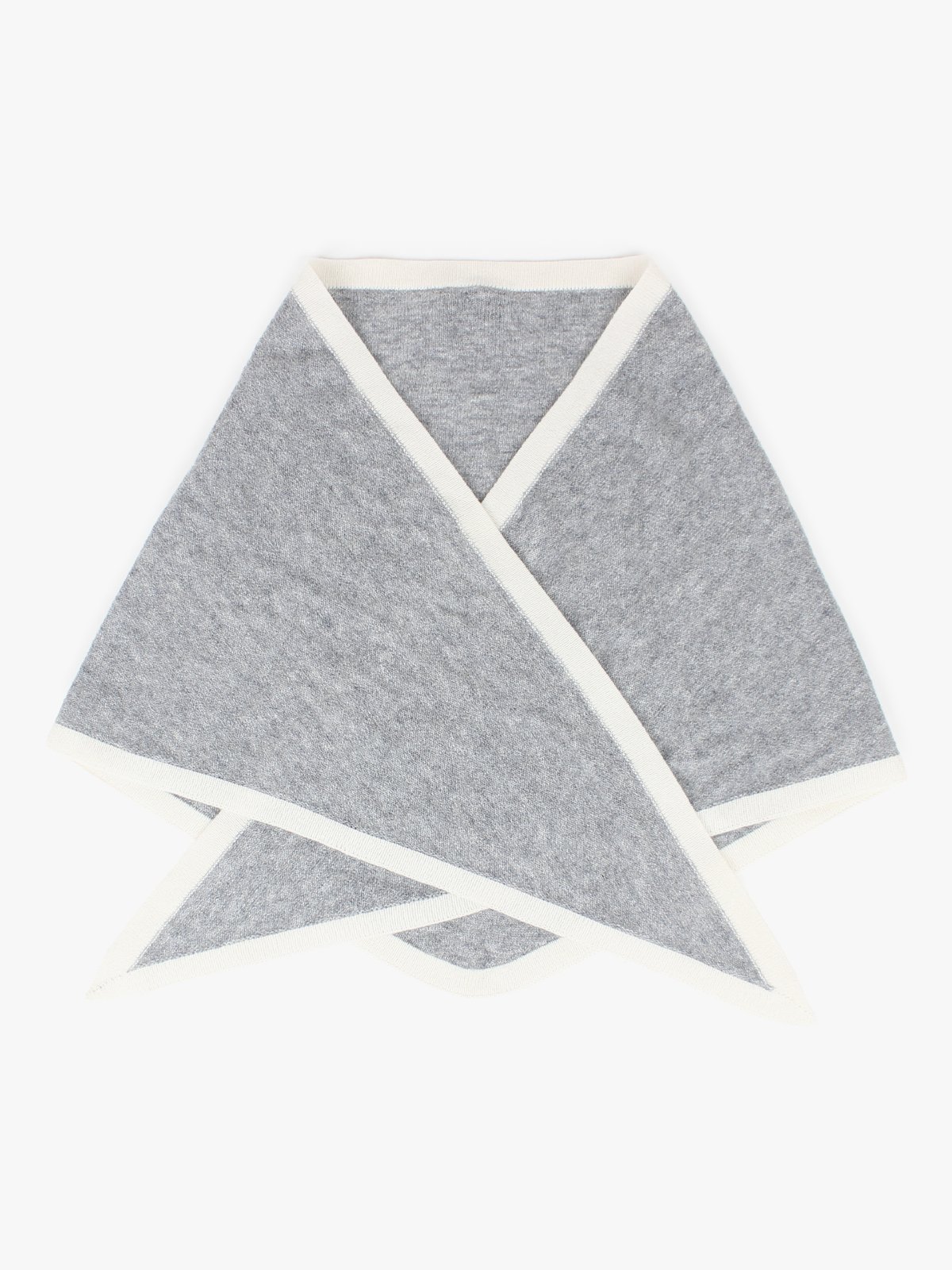Nohr Studio Lara Duo Wool Cashmere Triangle L Grå