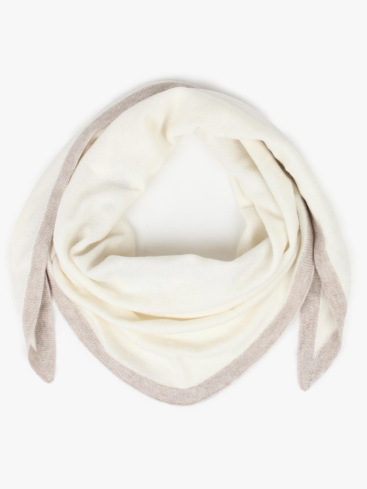 Nohr Studio Lara Duo Wool Cashmere Triangle L Offwhite 11